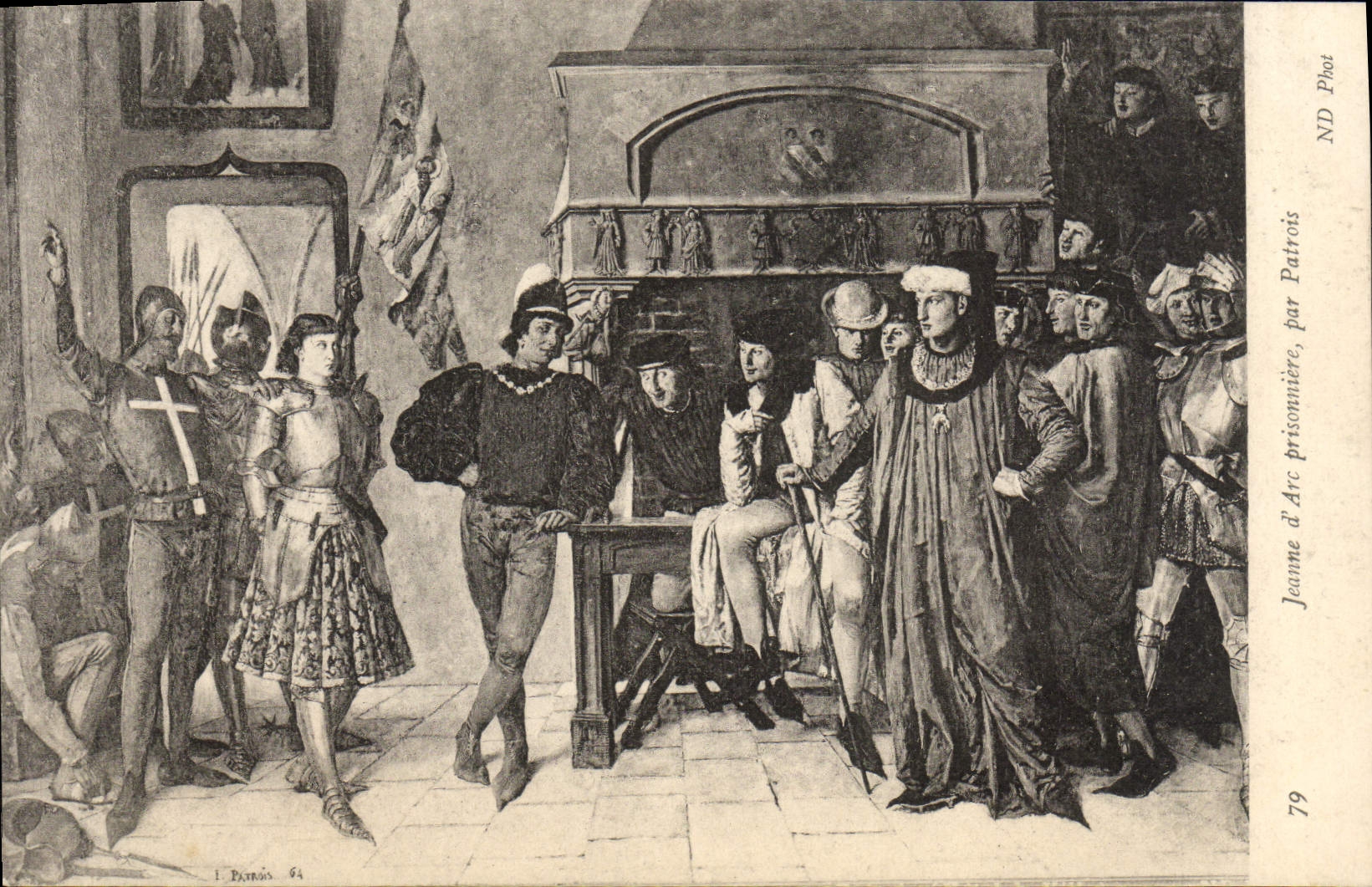 VINTAGE POSTCARD Jeanne d' Arc Prisonniere By Patrois