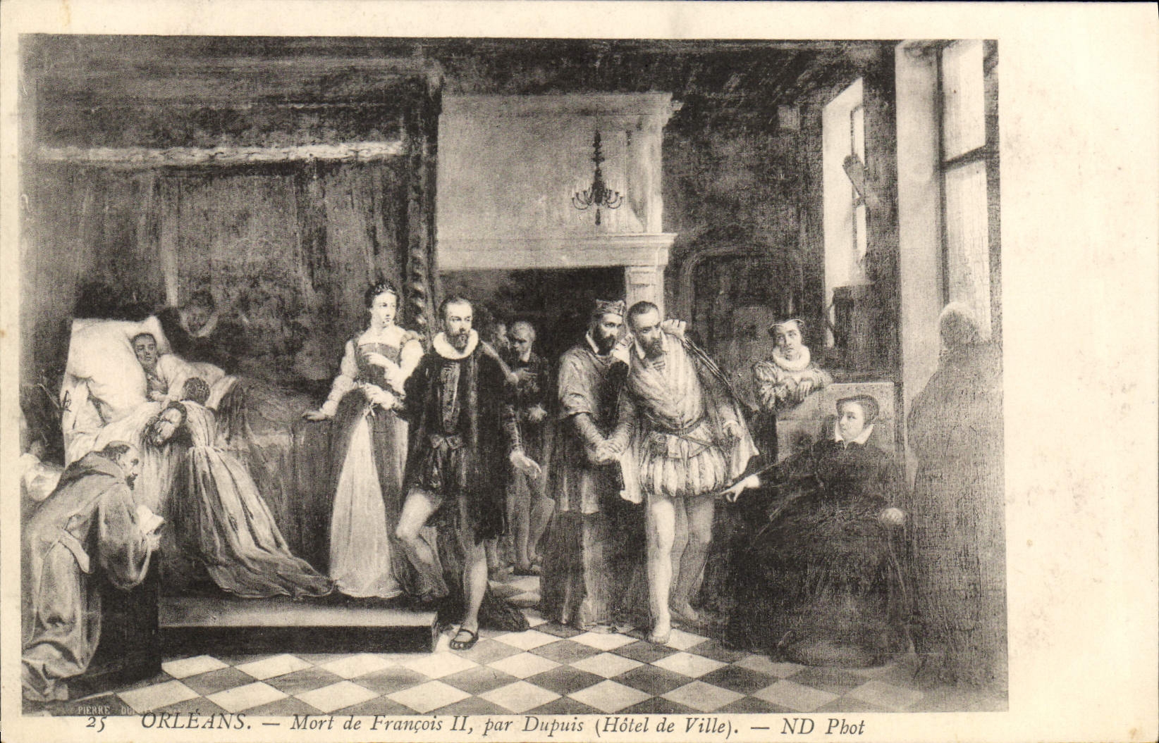 CPA Orleans Mort De Francois II Par Dupuis Hotel de Ville 