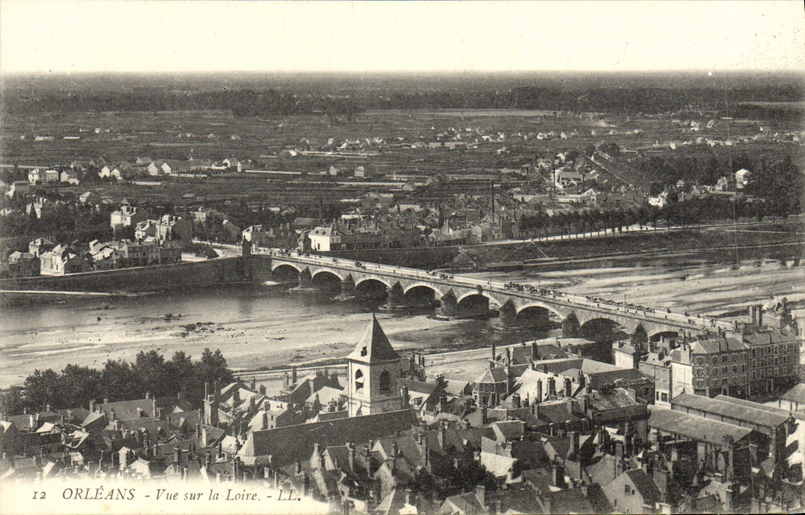 CPA Orleans Vue Sur La Loire
