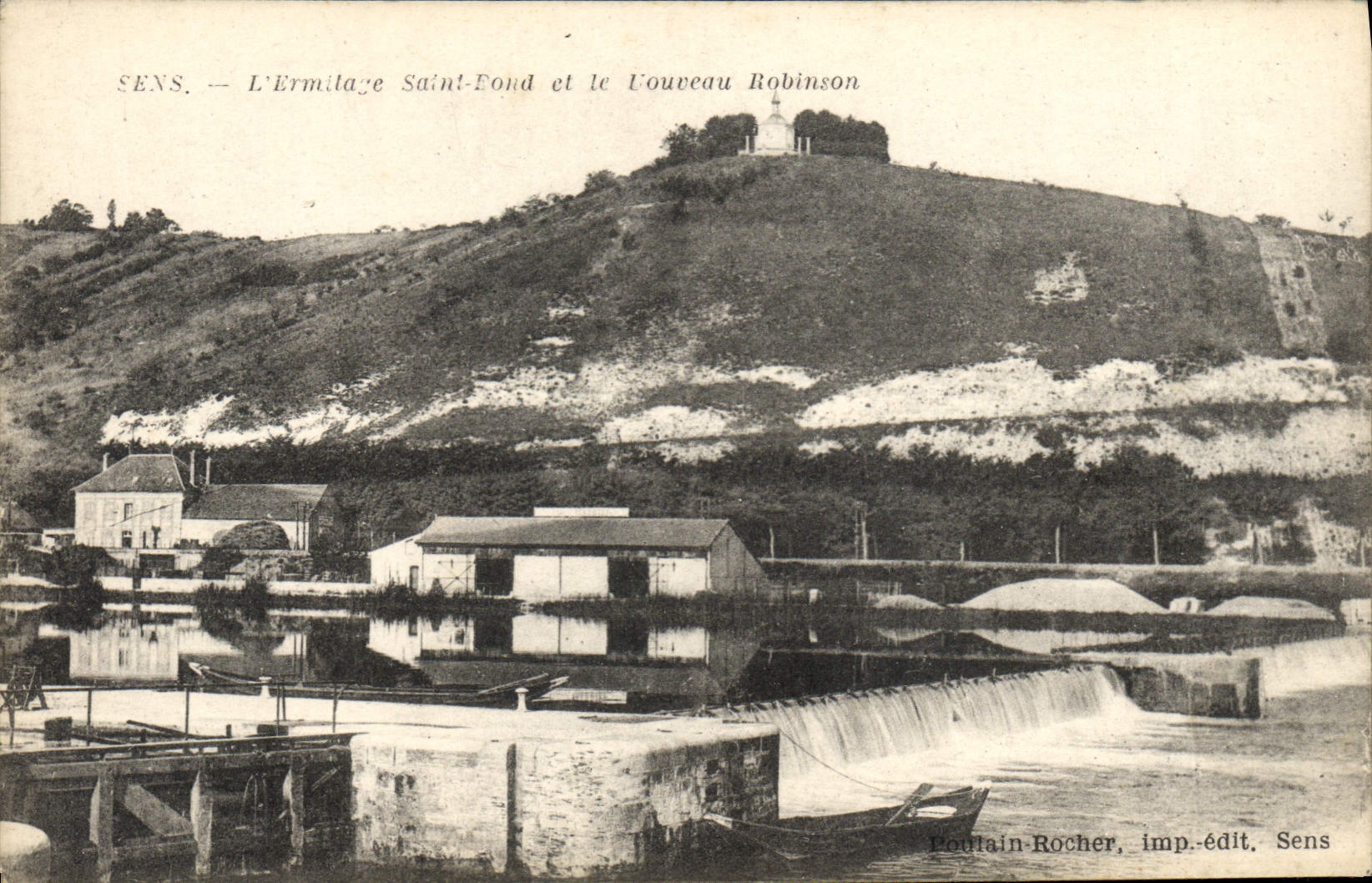 CPA Sens L'ermitage Saint Bond et le Nouveau Robinson 