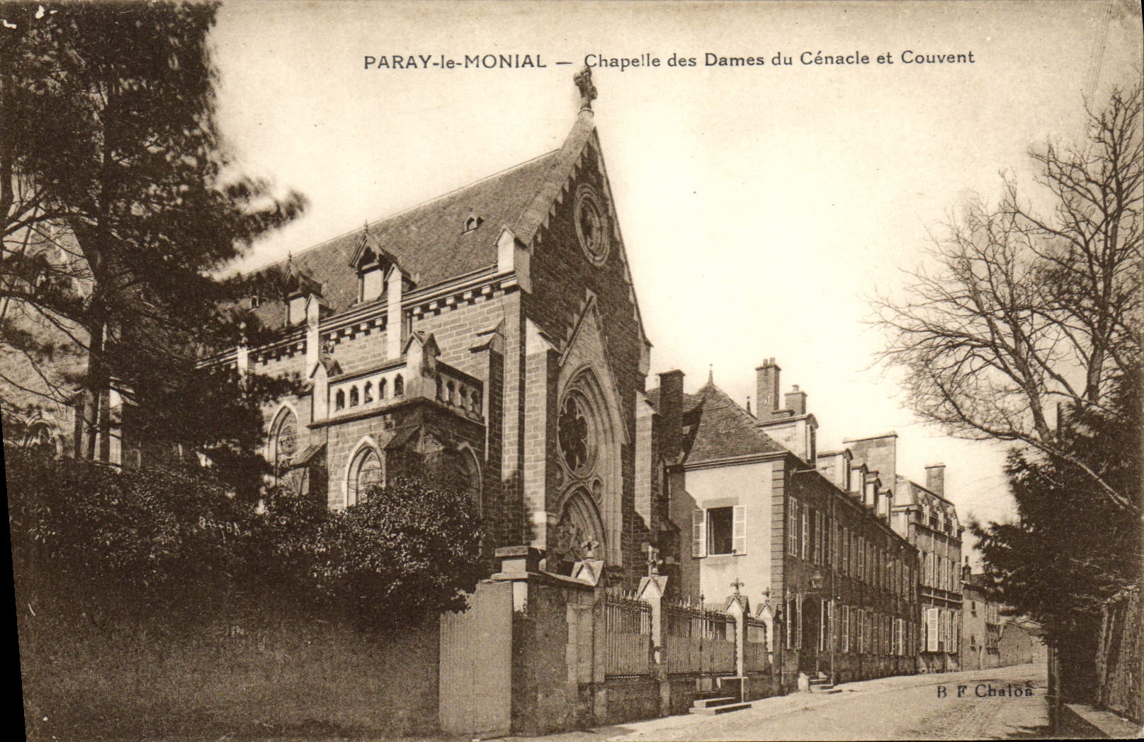 Cámara acorazada de Paray Monial de la POSTAL de la VENDIMIA de las señoras de la tertulia y del convento