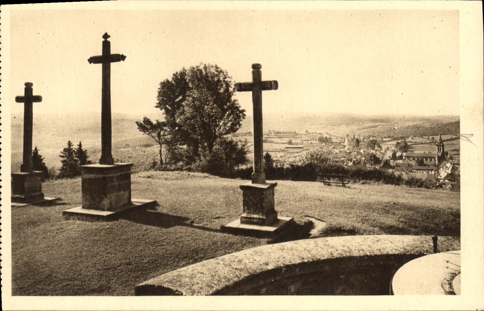 VINTAGE POSTCARD In Morvan Chinon Castle the Martyrdom