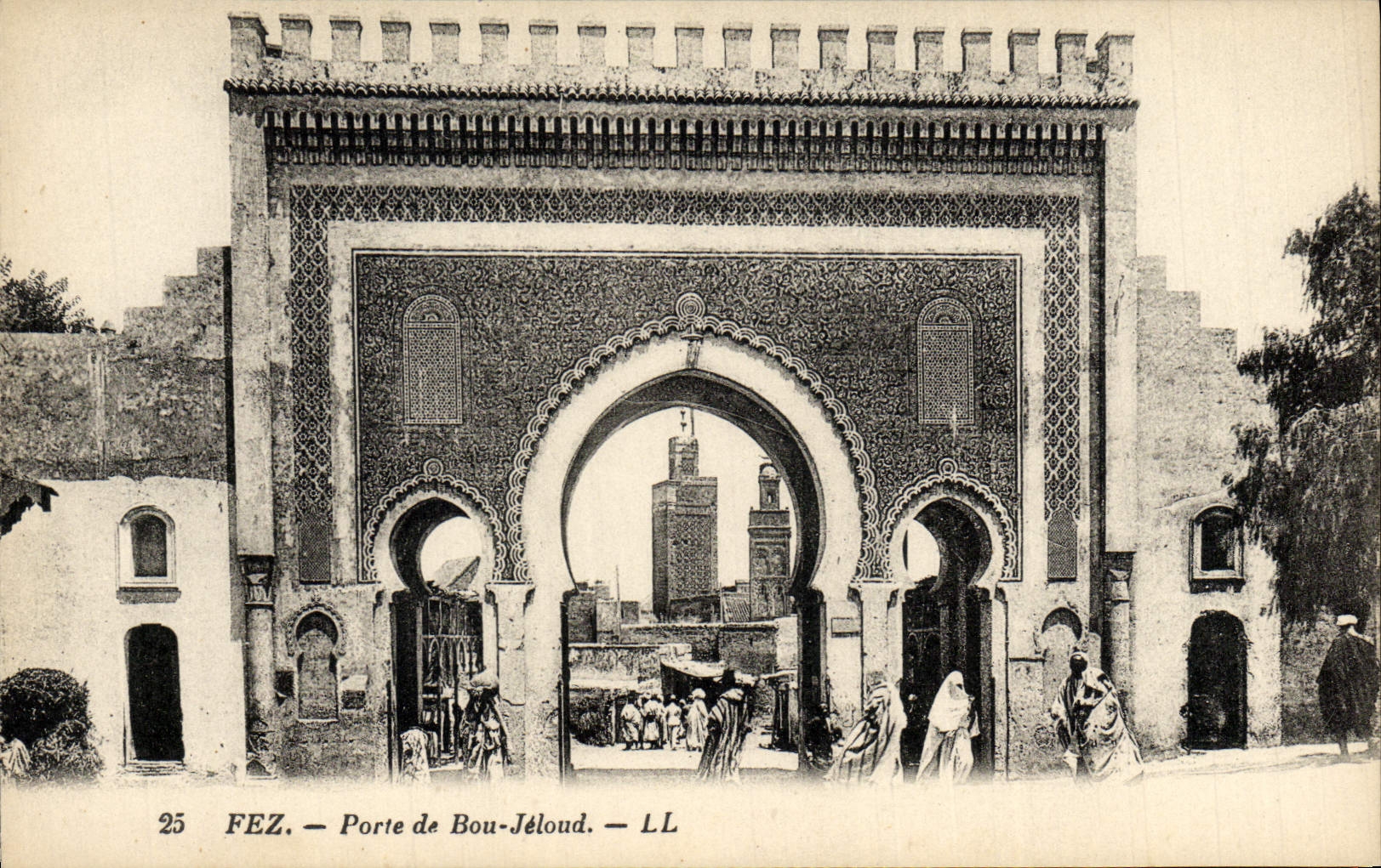 CPA Fez Porte De Bou Jeioud