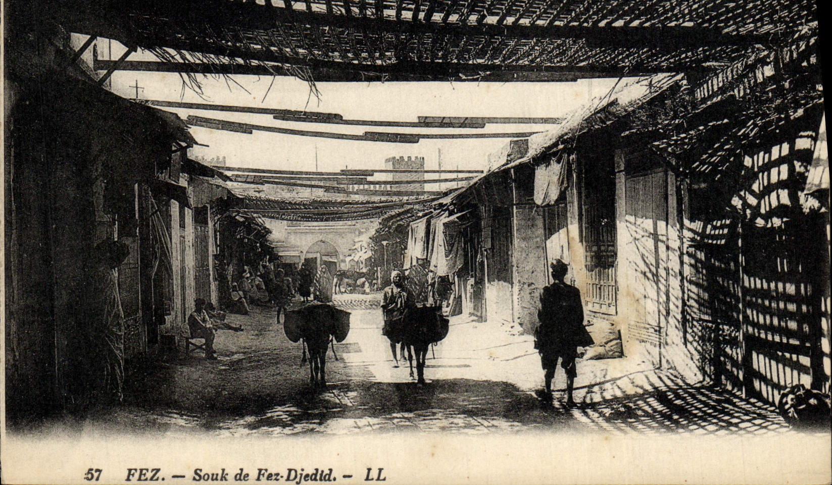 POSTAL Fes Souk de la VENDIMIA de Fes Djedid