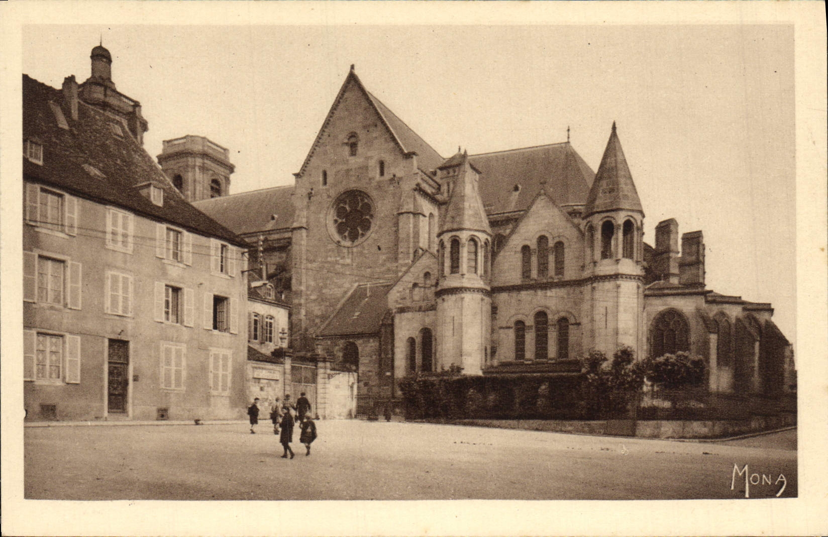 VINTAGE POSTCARD Small Tables De Langres apse Of the Cathedral St Mammes