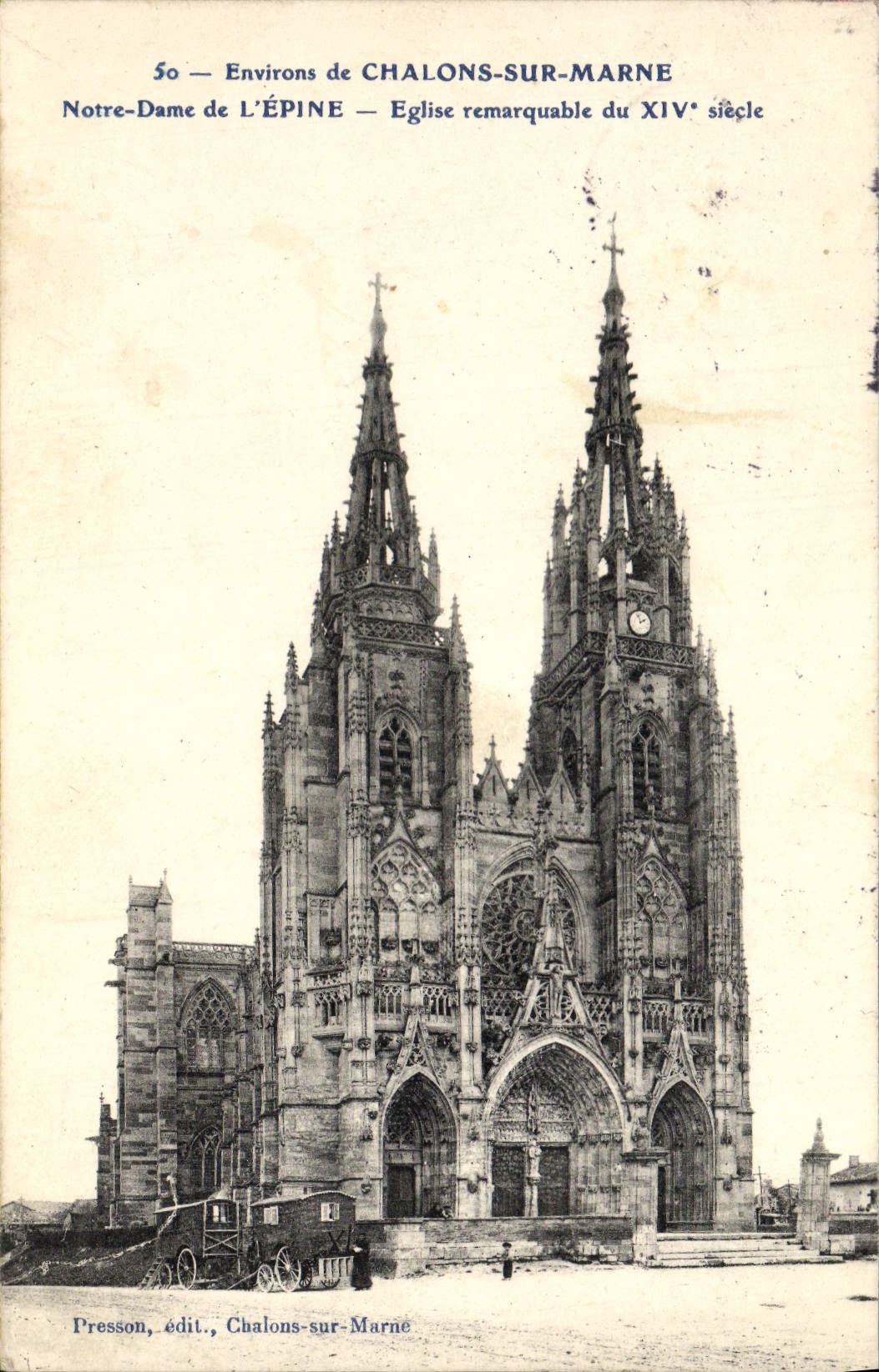 CPA Environs De Chalons Sur Marne Notre Dame De l'Epine Eglise Remarquable