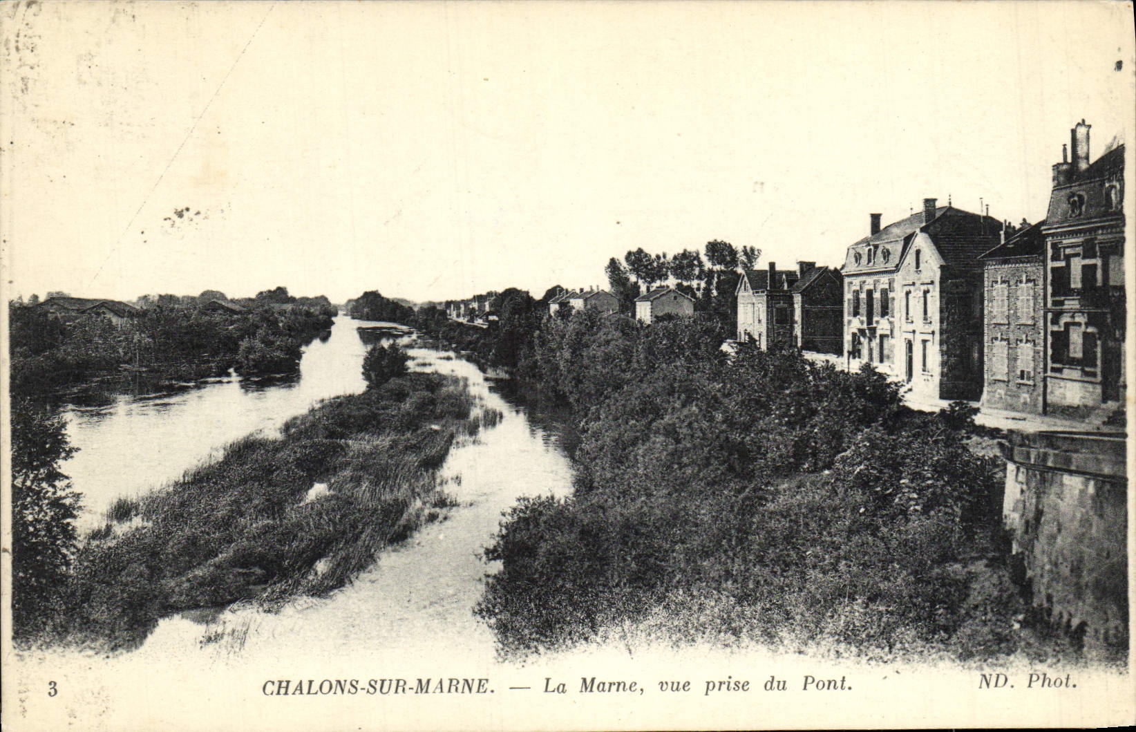 VINTAGE POSTCARD Trawl-nets On the Marne the Marne Seen from Of the Bridge