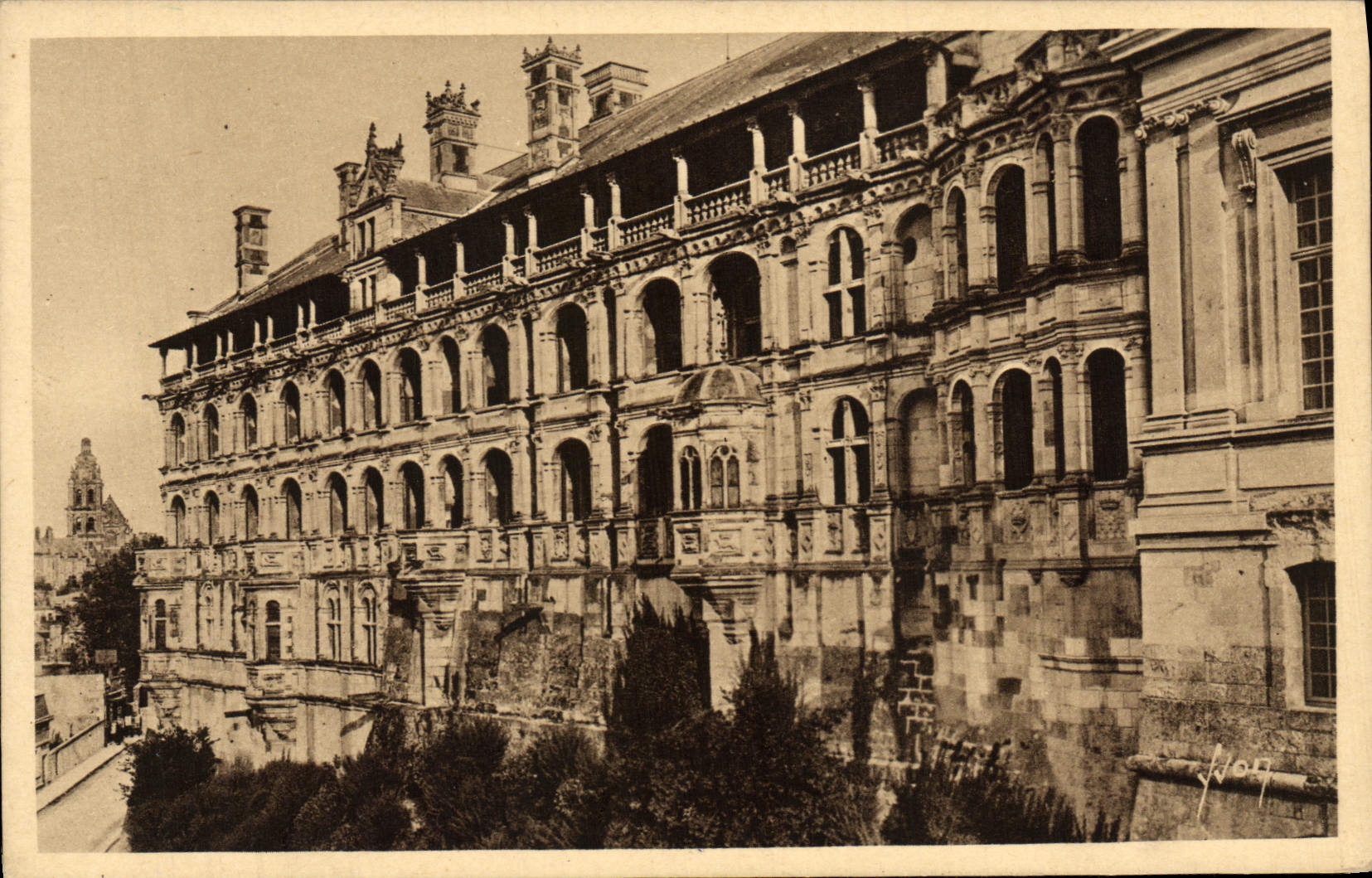 CPA Blois Le Chateau Facade Francois 1er