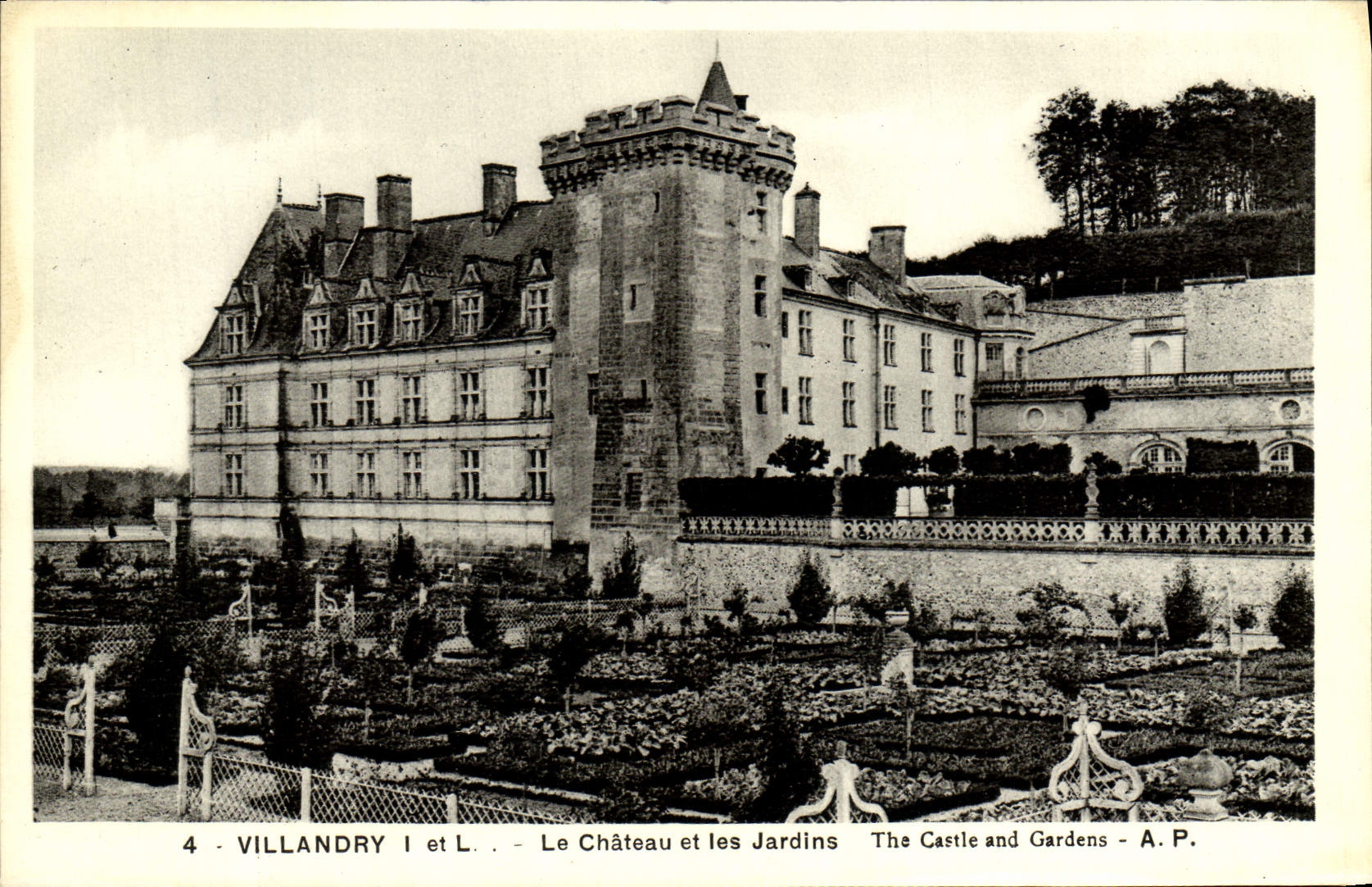 CPA Villandry Le Chateau Et Les Jardins