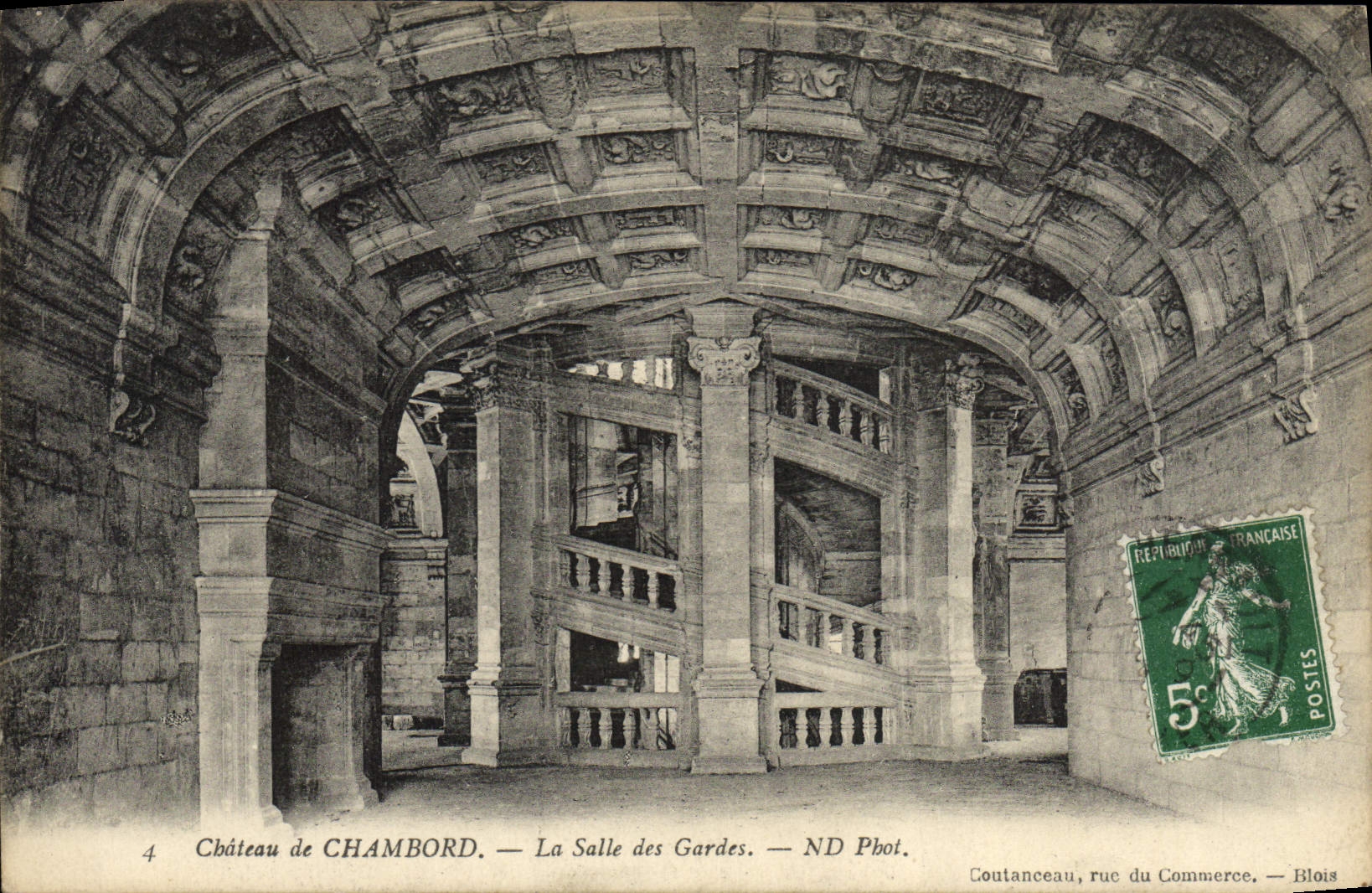 CPA Chateau De Chambord La Salle Des Gardes