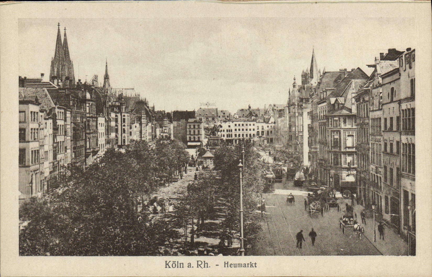 La POSTAL Koln de la VENDIMIA tiene derecho Heumarkt