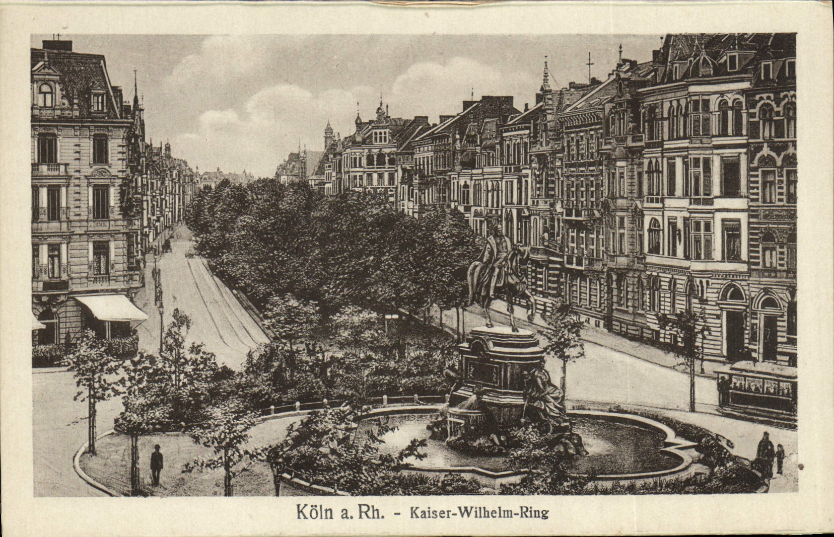 La POSTAL Koln de la VENDIMIA tiene anillo el derecho Kaiser Wilhelm