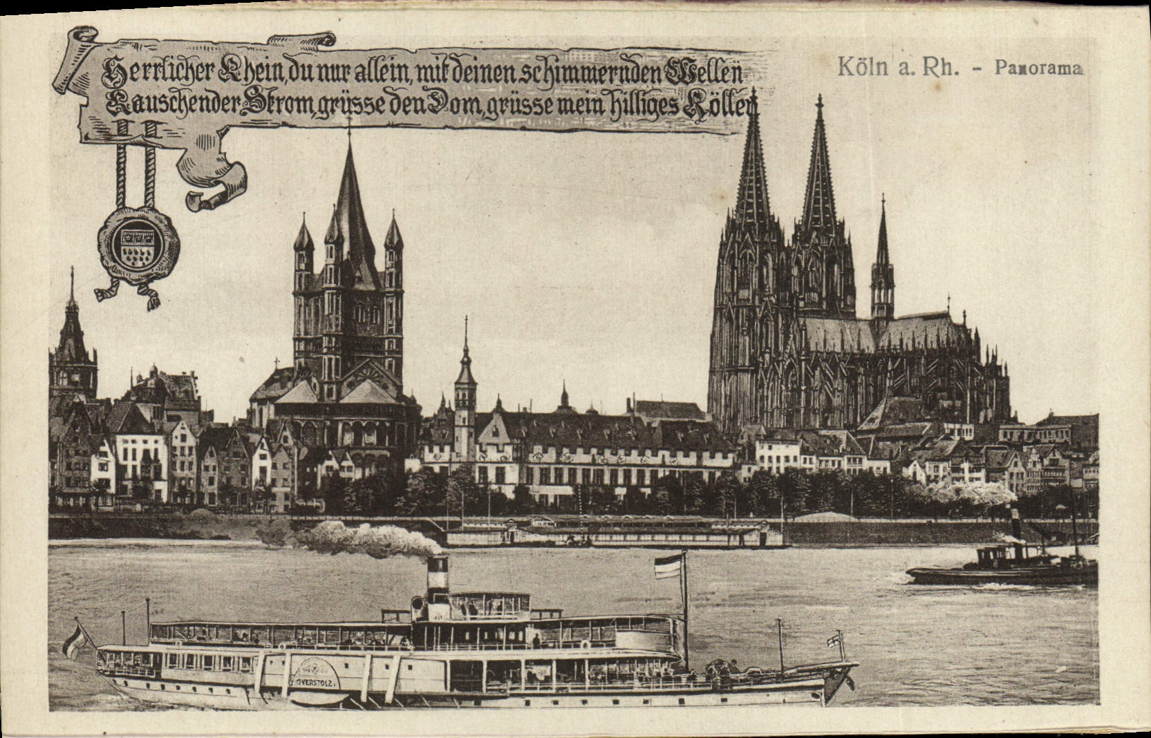 CPA Koln A Rh Panorama Bateau