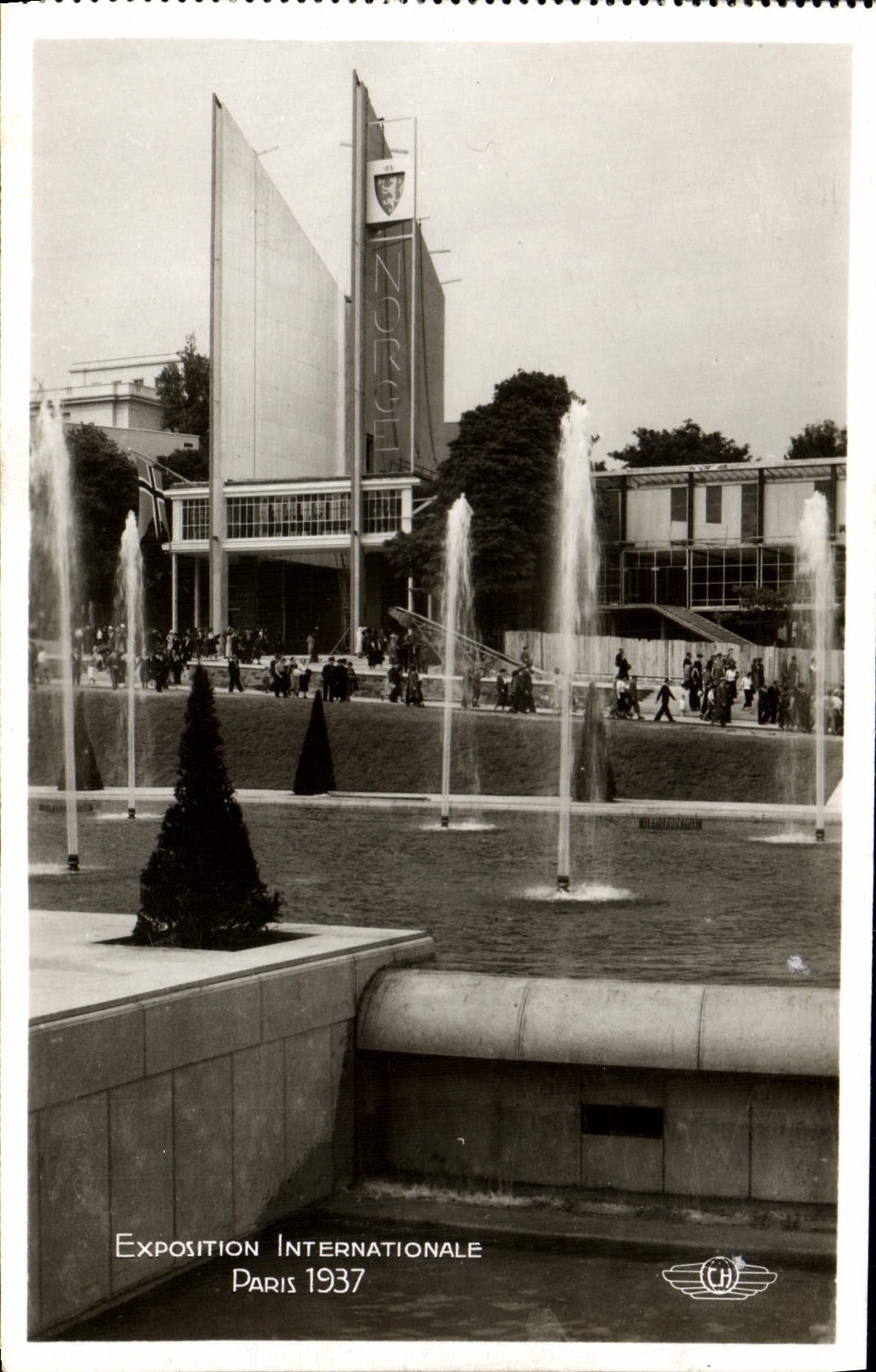 CPA Exposition Internationale Paris 1937 Pavillon de la Norvege Norge