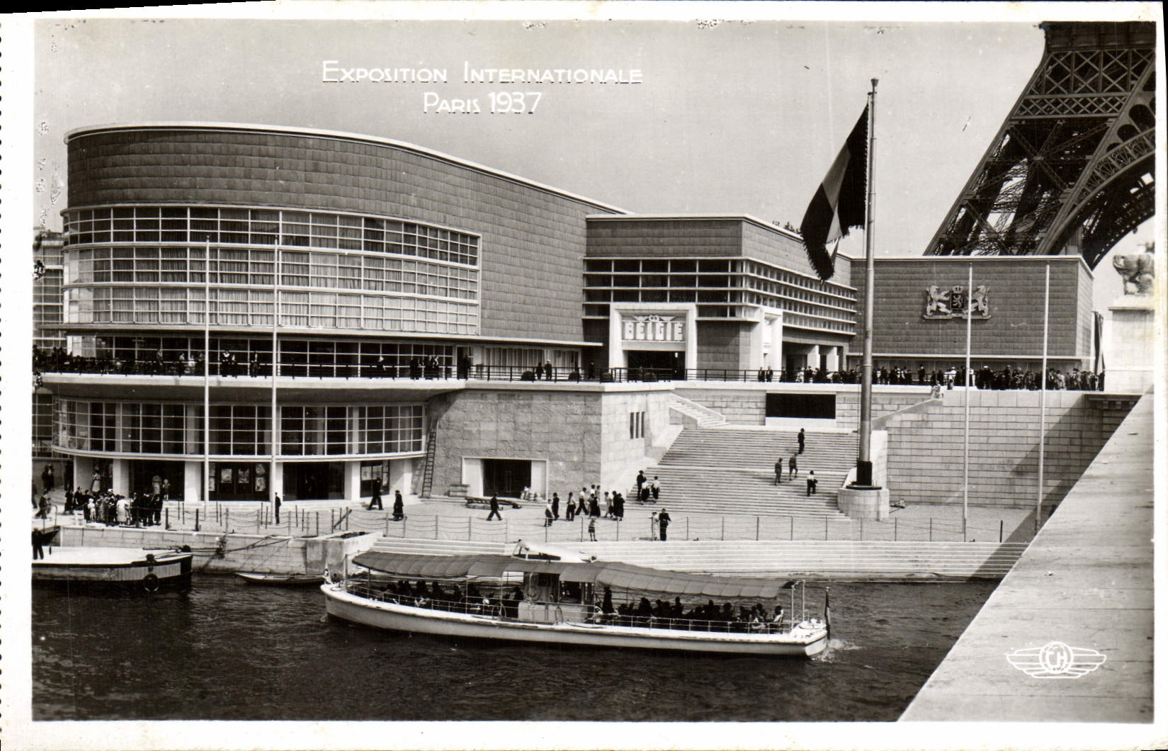 CPA Exposition Internationale Paris 1937 Pavillon de la Belgique Tour Eiffel