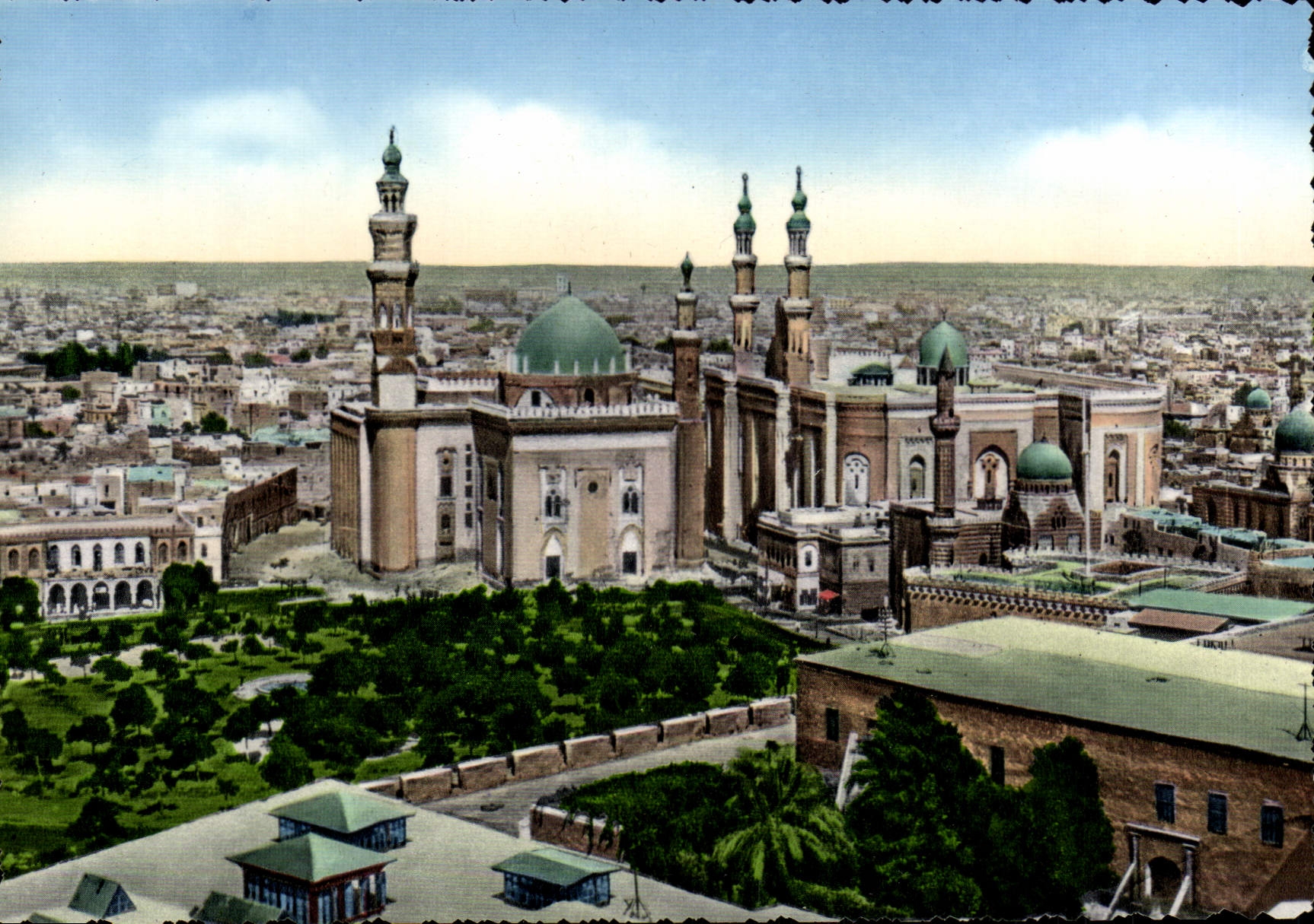 POSTAL MODERNA El Cairo Sulton Hassan y mezquita Egipto del EL Riffai