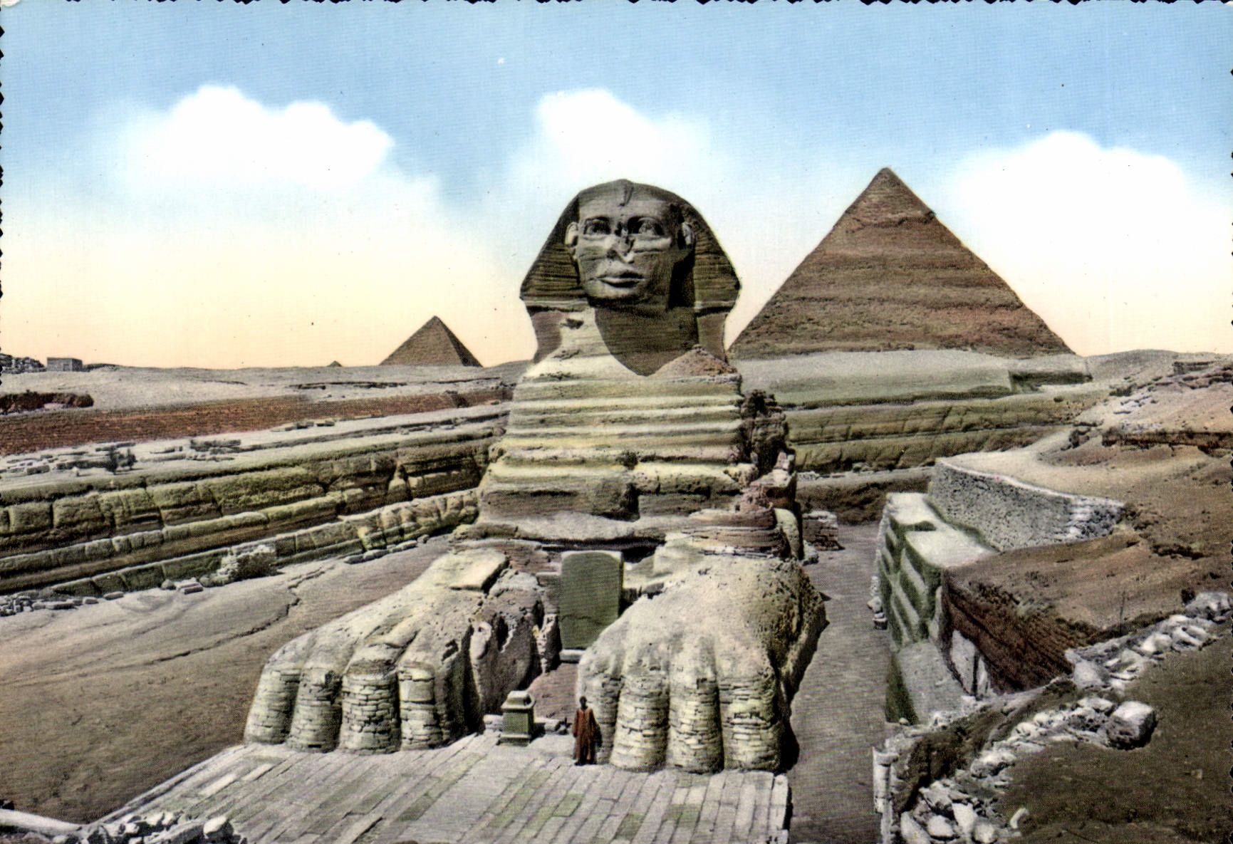 MODERN CARD The great sphinx off Giza Egypt