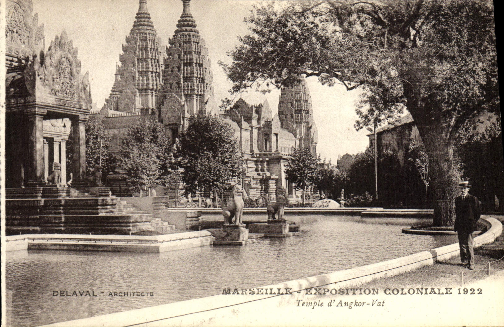 CPA Marseille Exposition Coloniale 1922 Temple d'Angkor Vat
