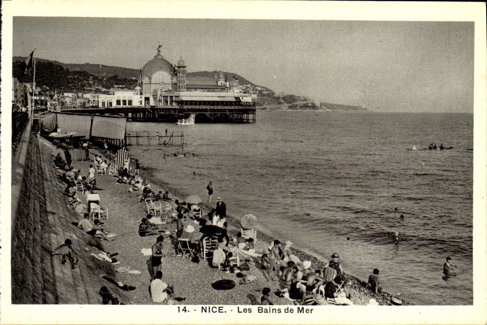 CPA Nice Les Bains de Mer