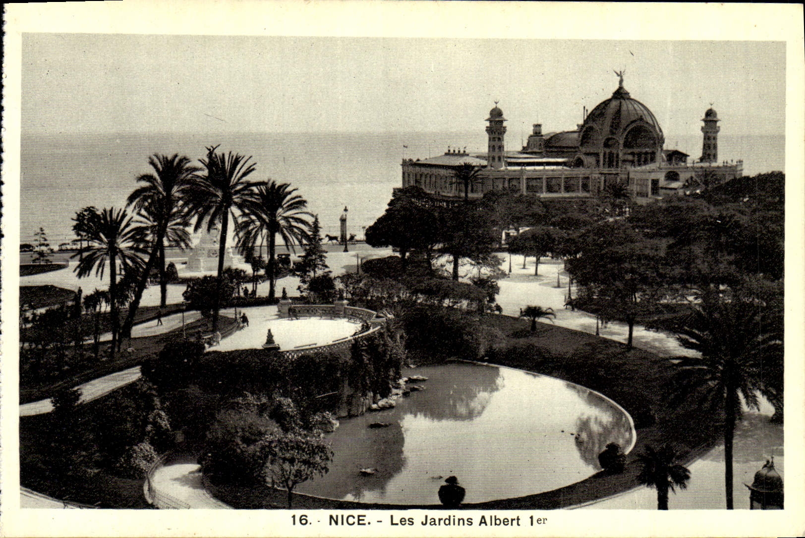 CPA Nice Les Jardins Albert 1er