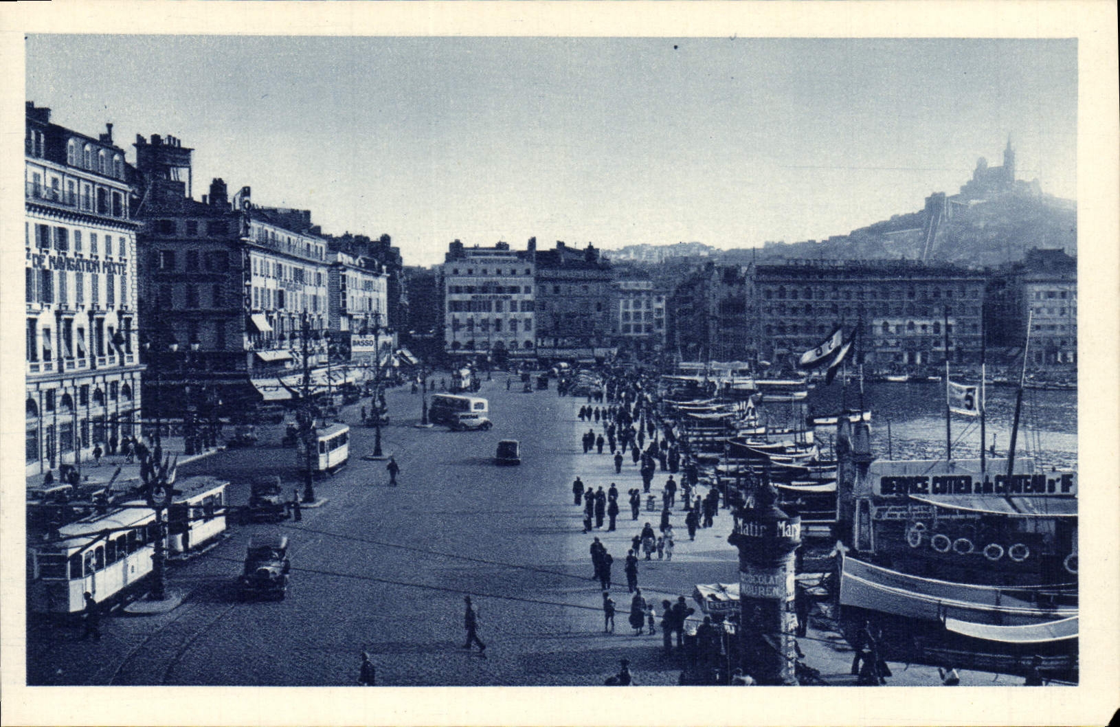 CPA Marseille Quai des Belges Bateaux