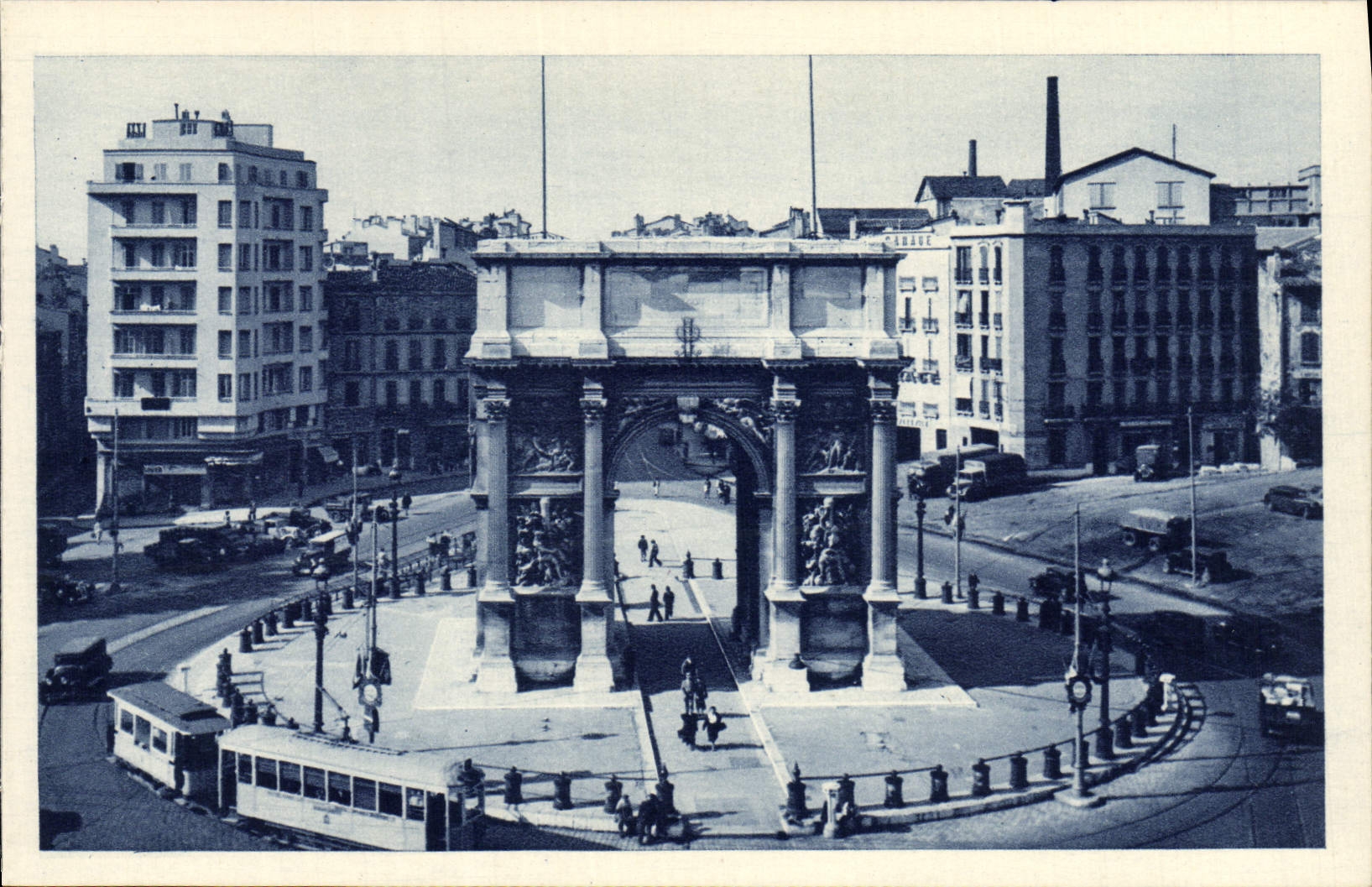 CPA Marseille La Porte D'Aix Tramway