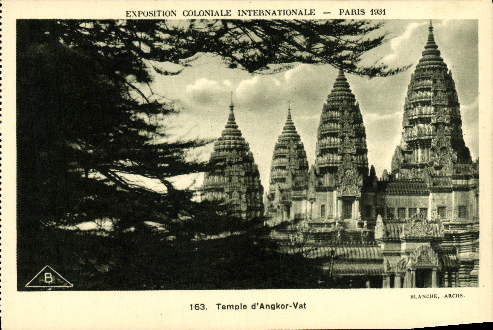 CPA Exposition Coloniale Internationale Paris 1931 Temple d'Angkor Vat
