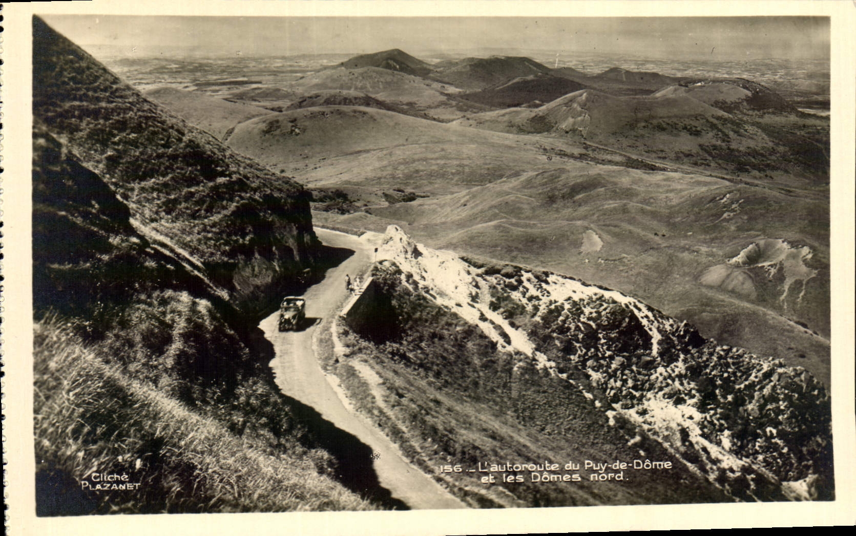VINTAGE POSTCARD Puy de Dome and the Domes North