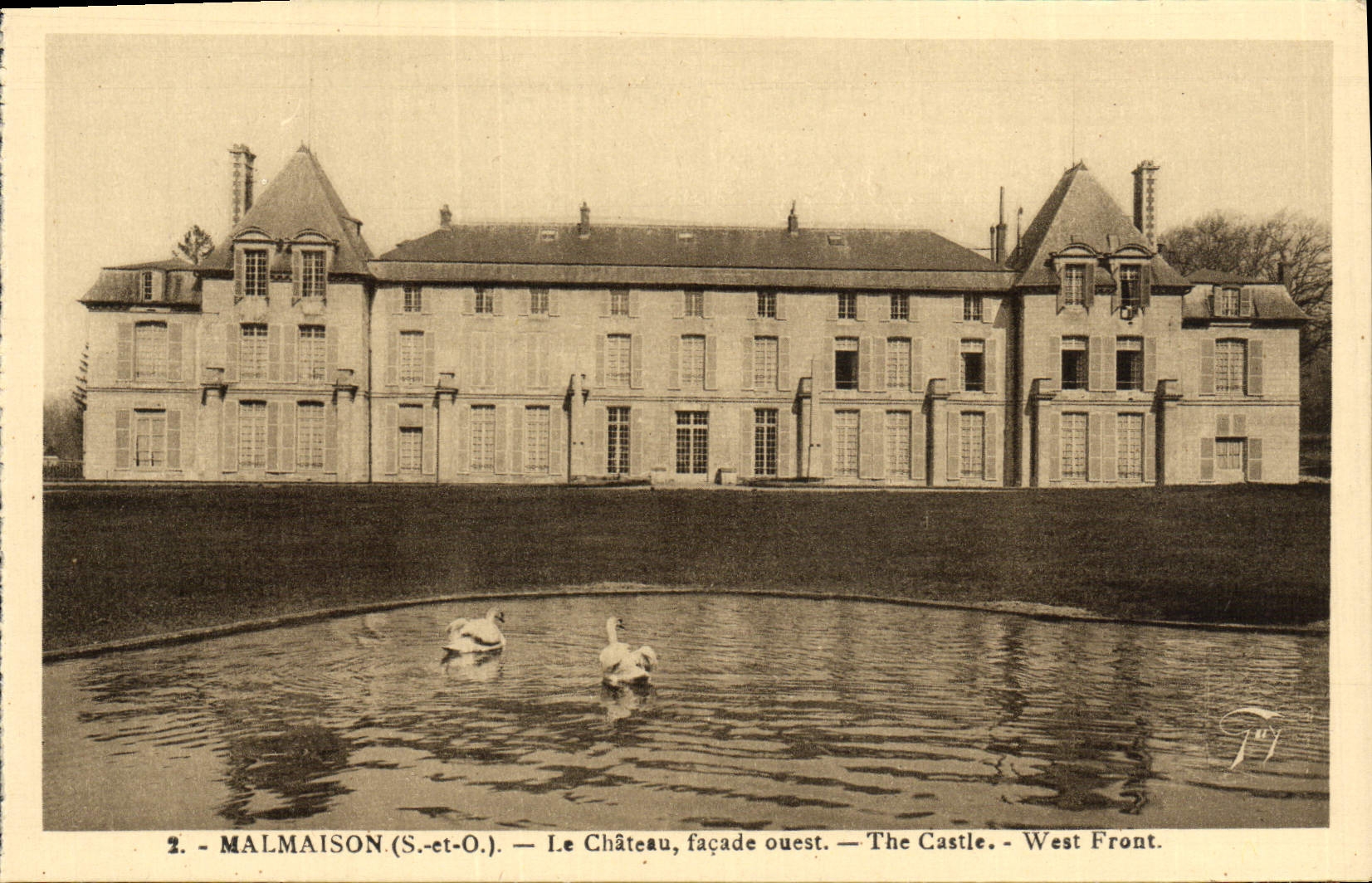 VINTAGE POSTCARD Malmaison the Castle