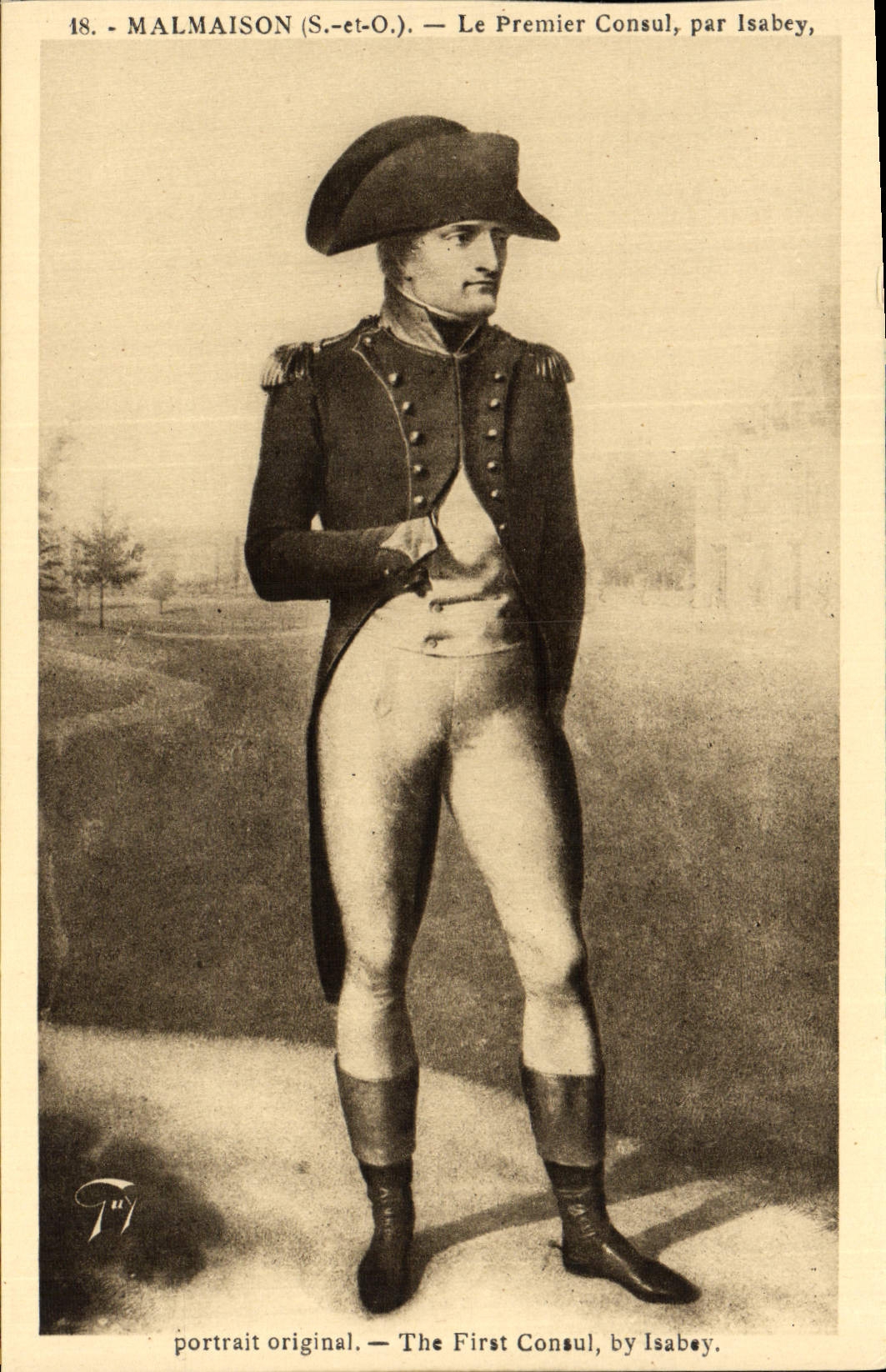 CPA Malmaison Le Premier Consul Par Isabey Napoleon 1er