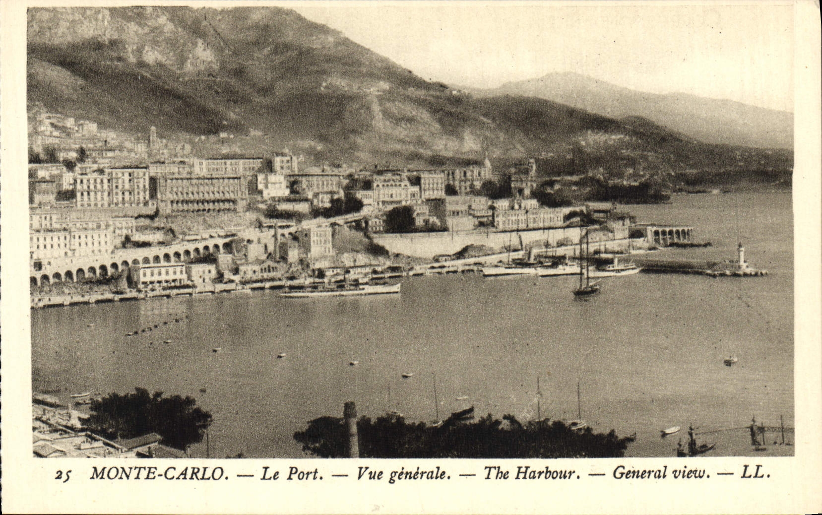 CPA Monaco Le Port Vue Generale