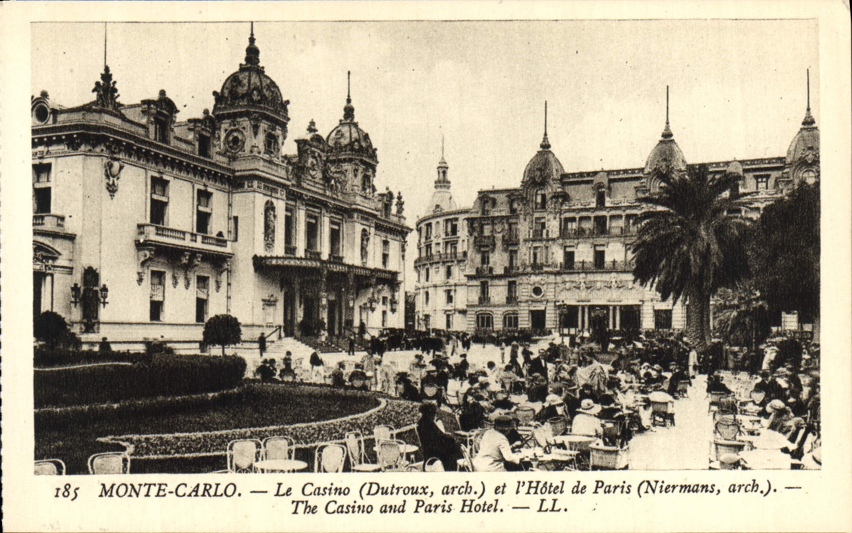 CPA Monaco Monte Carlo Le Casino et L'Hotel de Paris