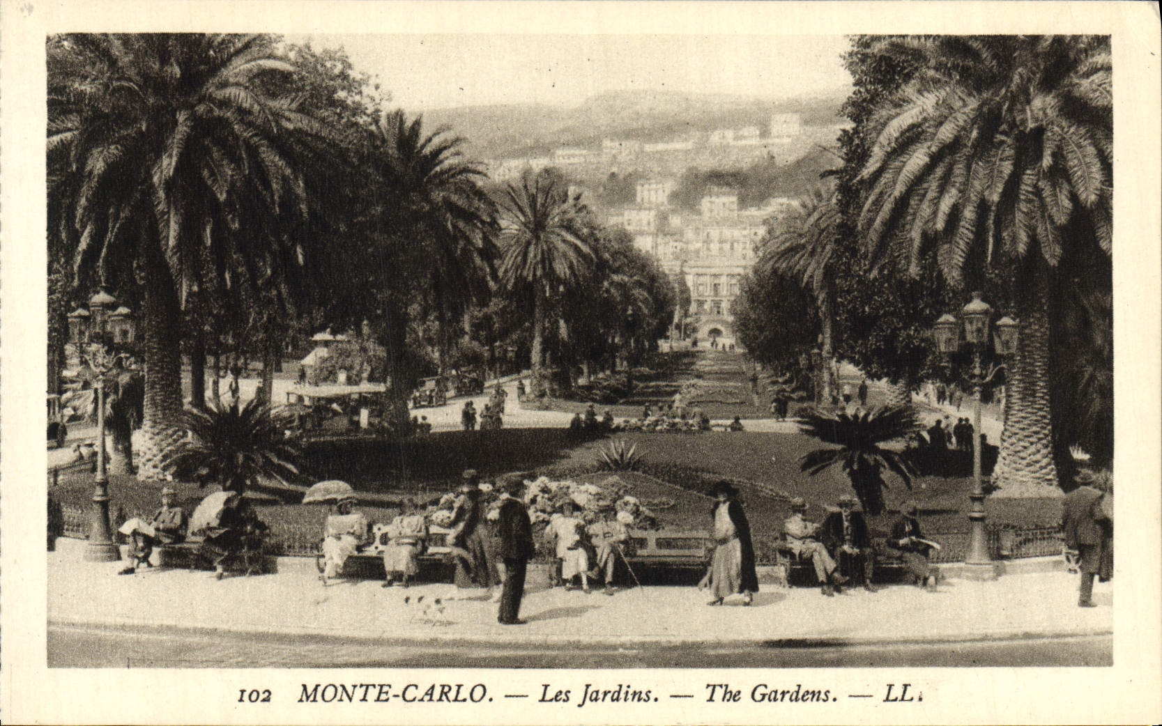 CPA Monte Carlo Les Jardins 