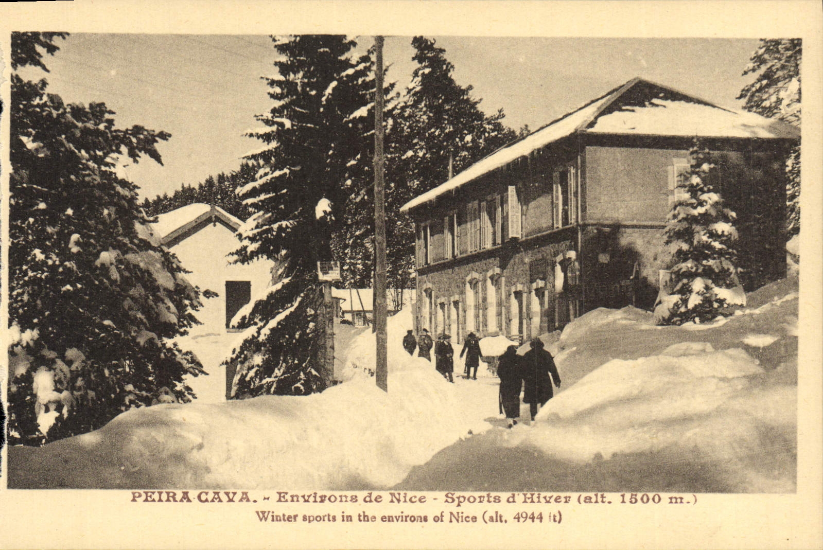 CPA Peira Cava Environs de Nice Sports d'Hiver