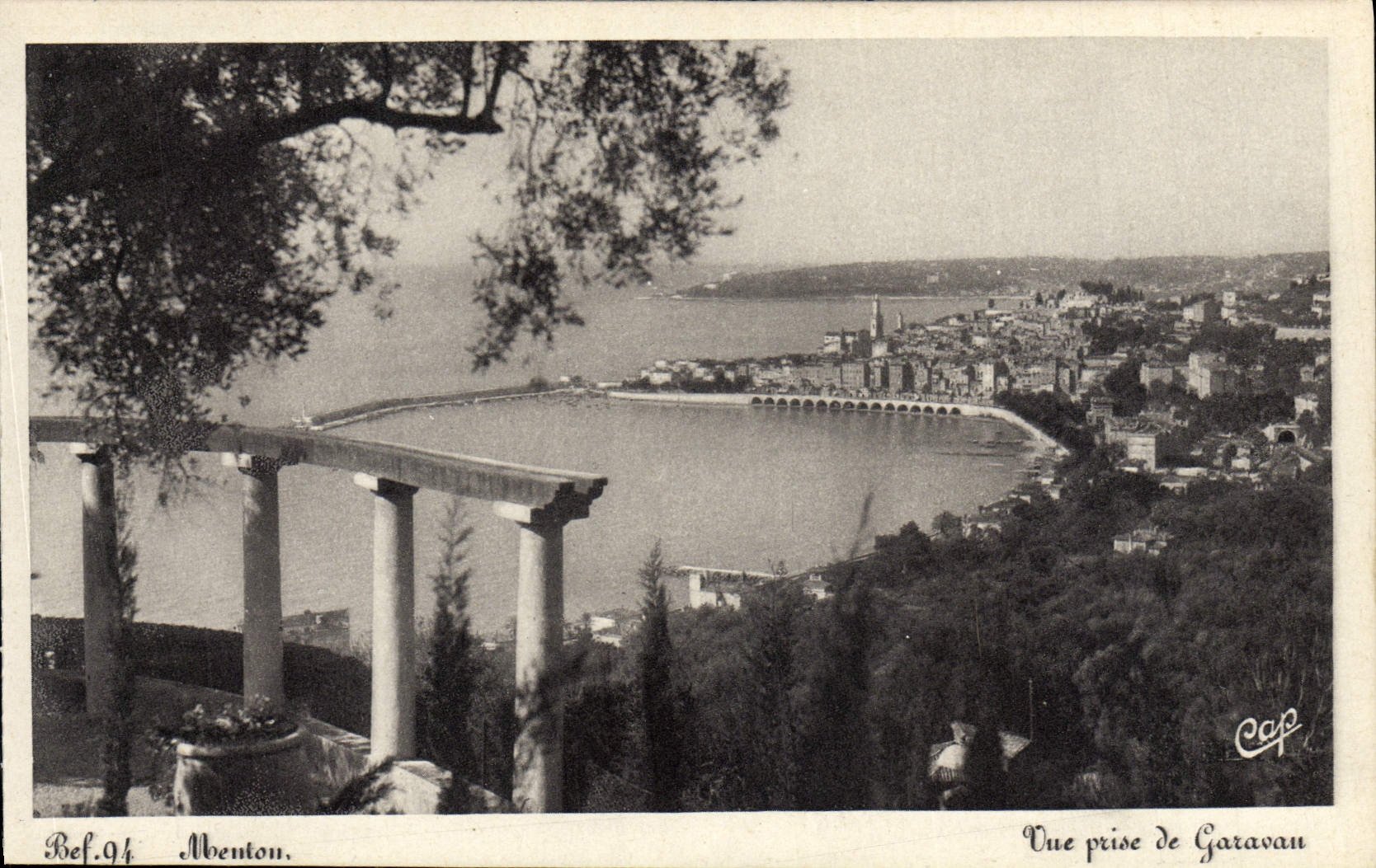 CPA Monaco Monte Carlo Vue Prise De Garavau