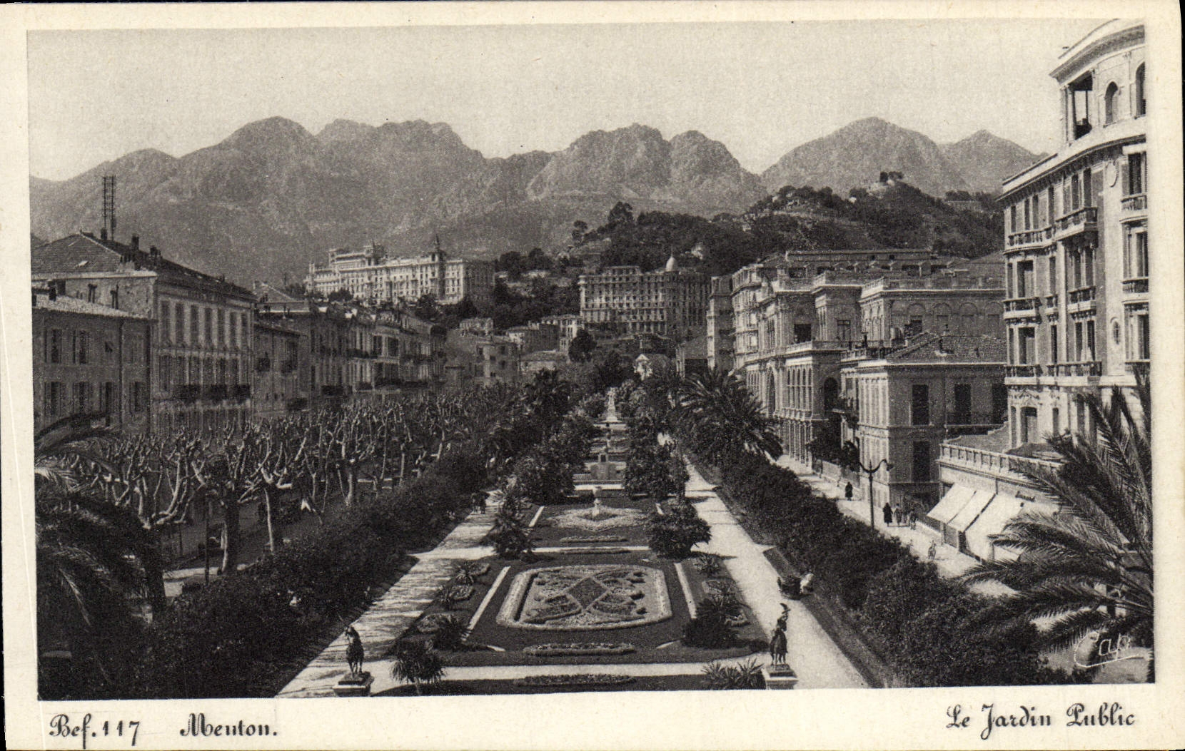 CPA Meuton Le Jardin Public