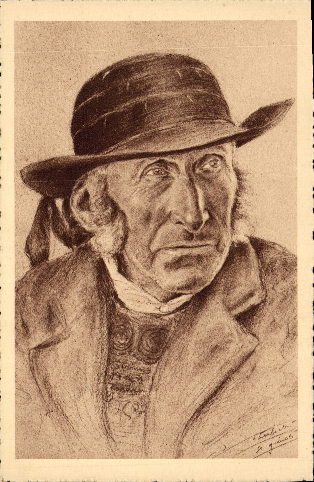 CPA Tetes de Bretagne Folklore Costume