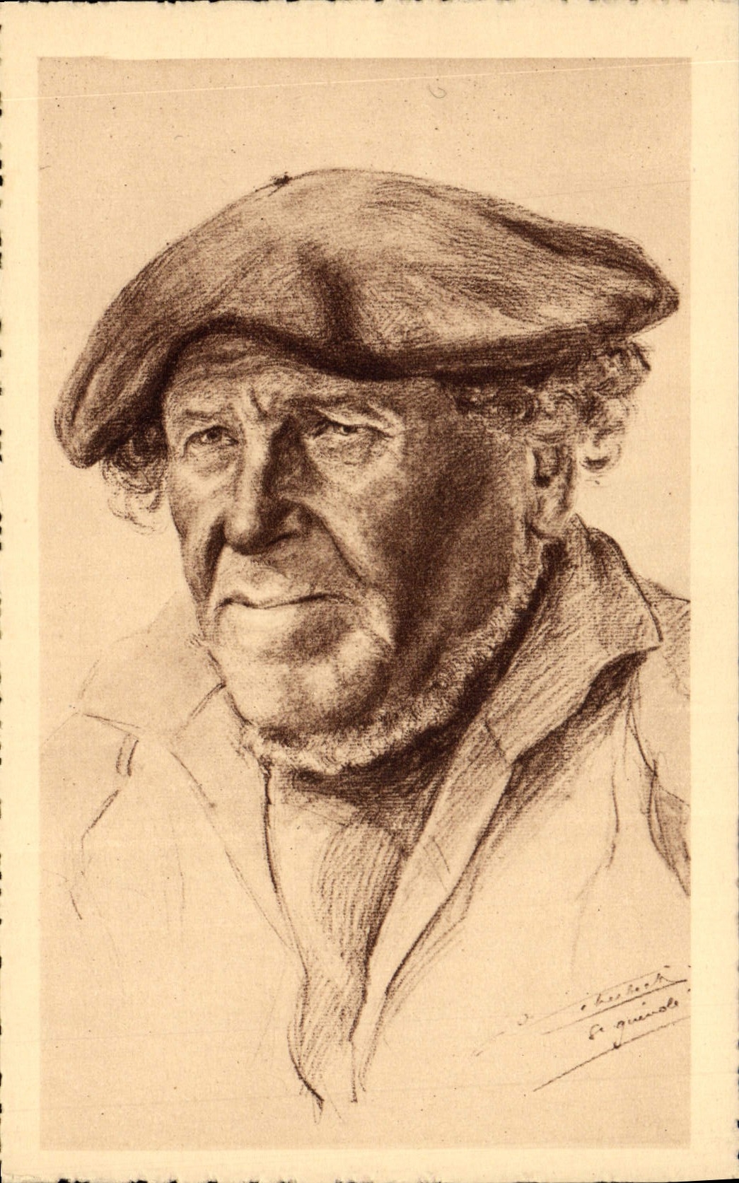 CPA Tetes de Bretagne Folklore Costume