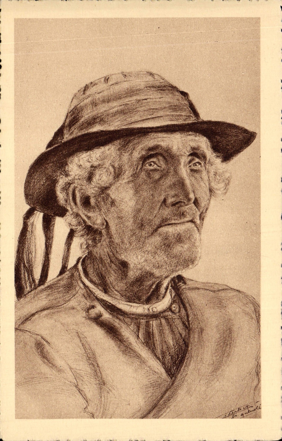 CPA Tetes de Bretagne Folklore Costume