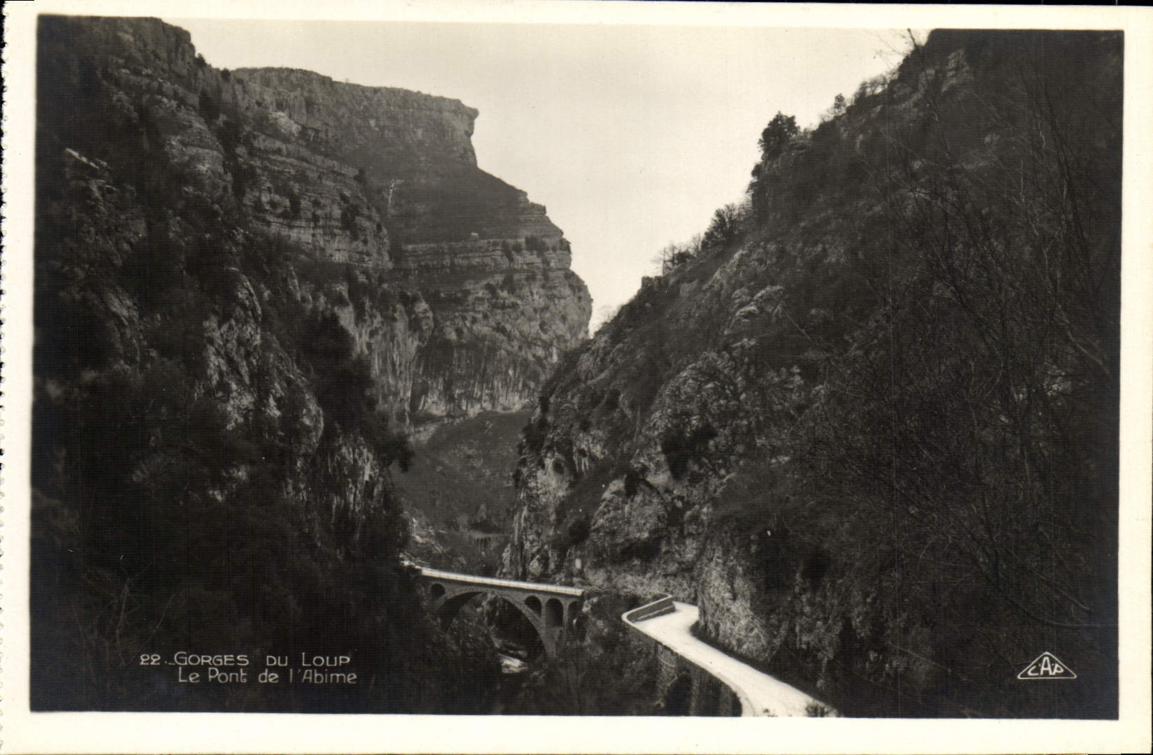 CPA Gorges Du Loup Le pont de l'abime
