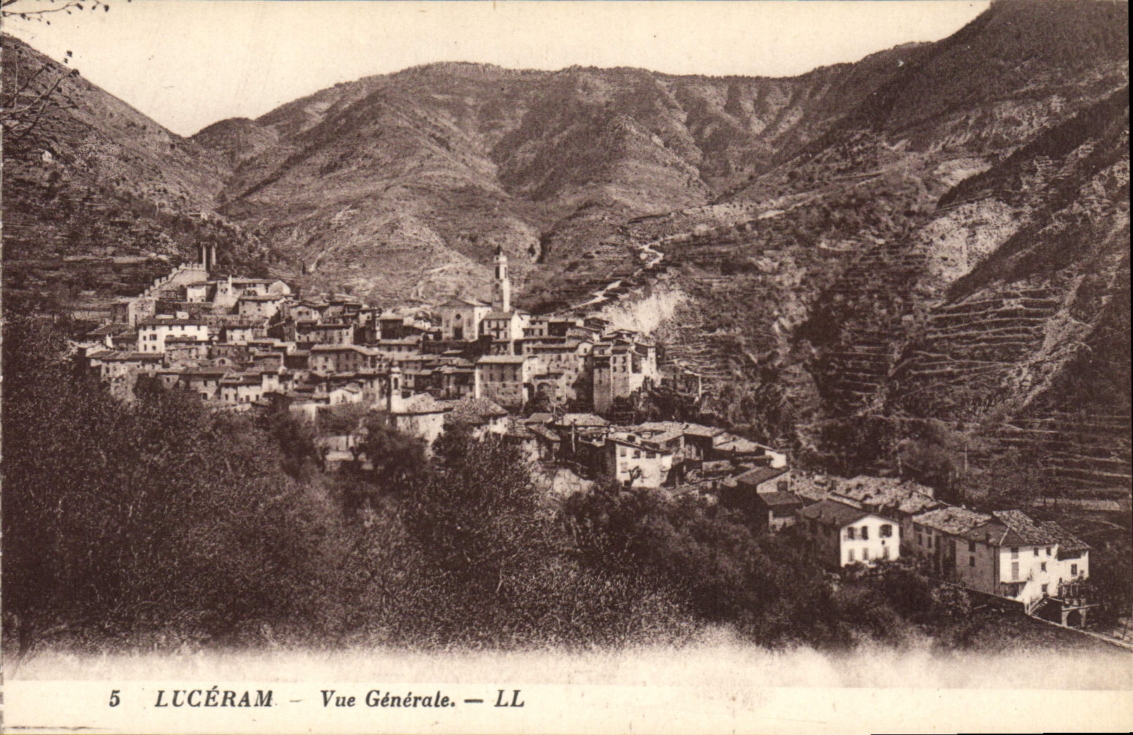 CPA Luceram Vue Generale