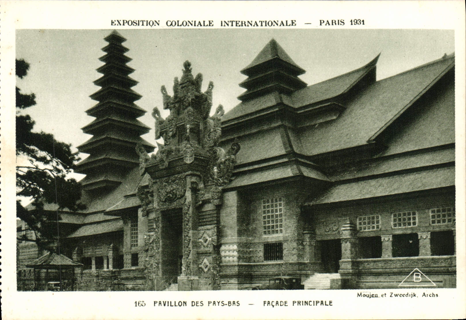 CPA Exposition Coloniale Internationale Paris 1931 Pavillon des Pays Bas Facade principale
