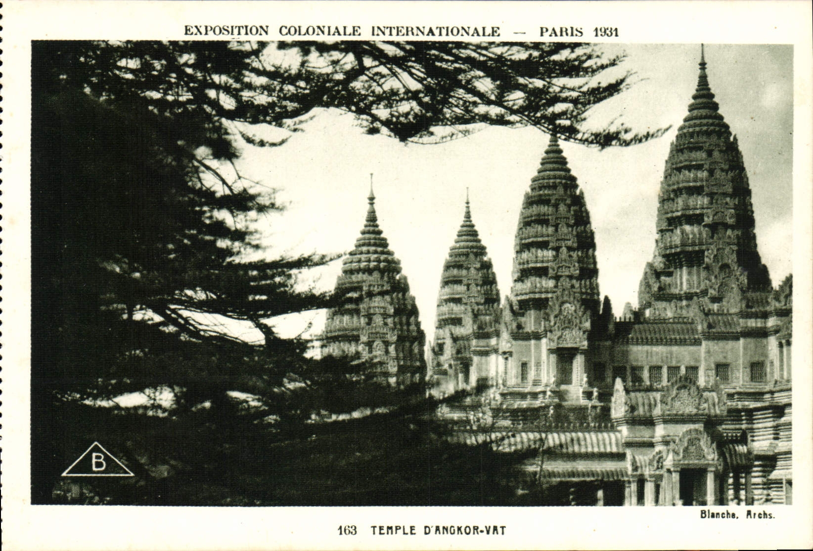 CPA Exposition Coloniale Internationale Paris 1931 Temple d'Angkor Vat
