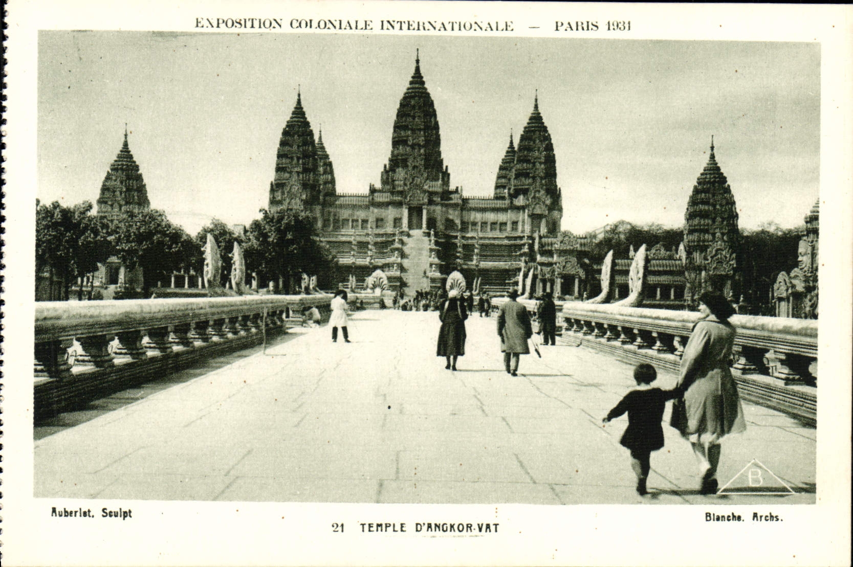 CPA Exposition Coloniale Internationale Paris 1931 Temple d'Angkor Vat
