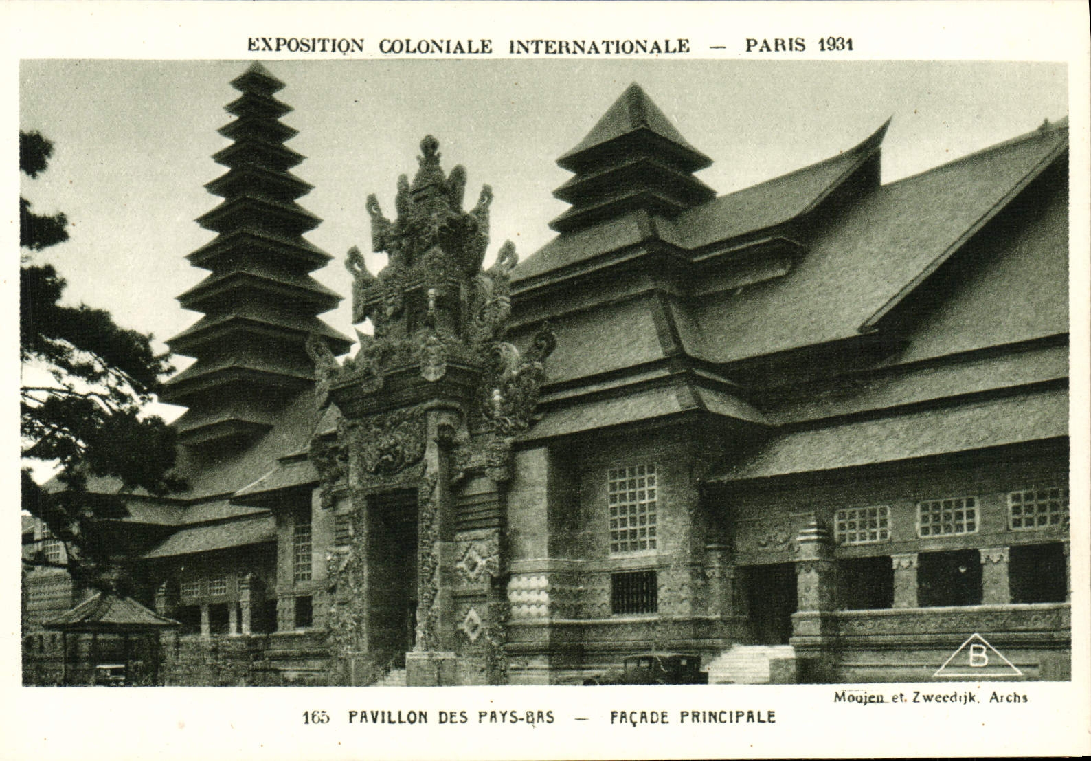 CPA Exposition Coloniale Internationale Paris 1931 Pavillon des Pays-Bas Facade principale