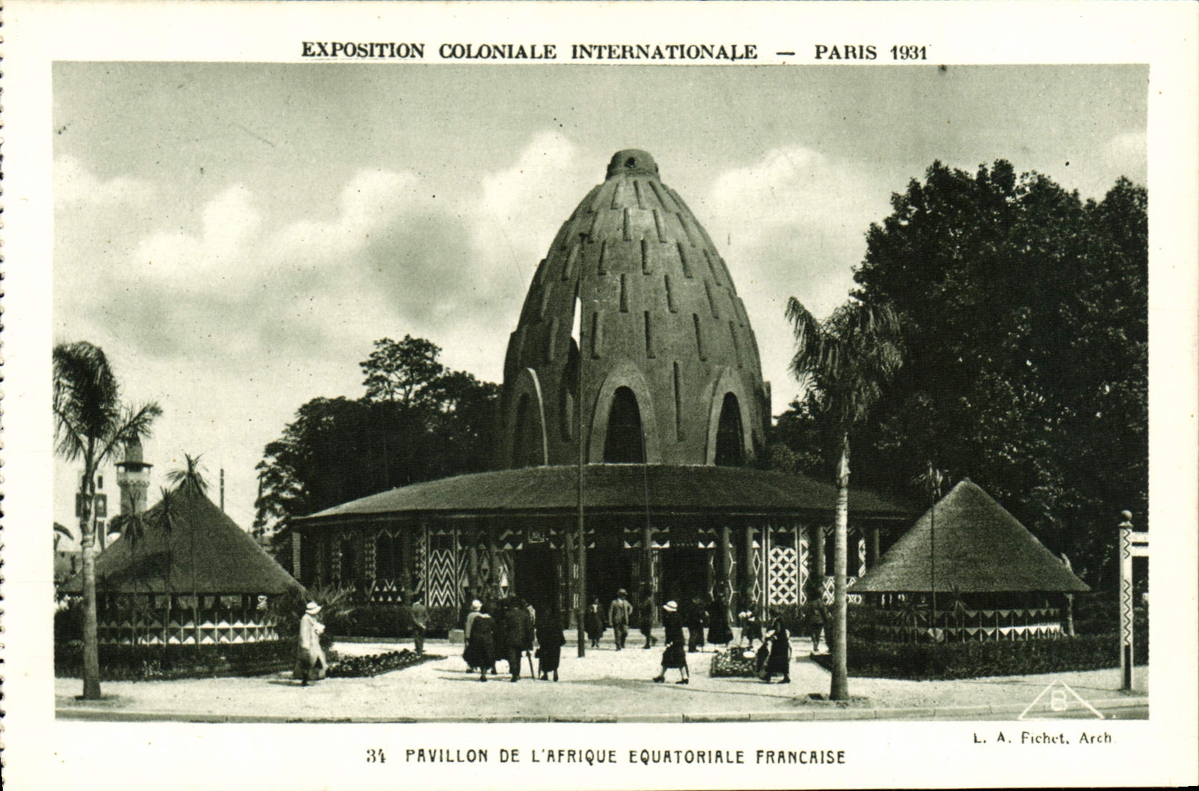 CPA Expostion Coloniale Internationale Paris 1931 Pavillon de l'Afrique Equatoriale Francaise