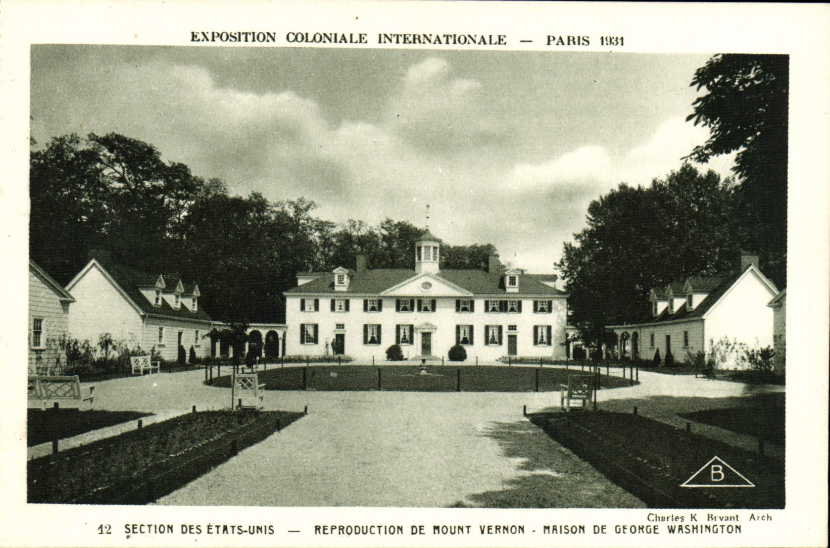 CPA Expostion Coloniale Internationale Paris 1931 Section Etats Unis Maison George Washington