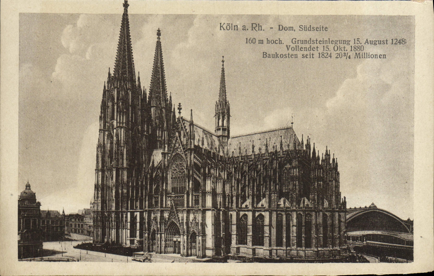 CPA Koln Rh Dom Sudseite