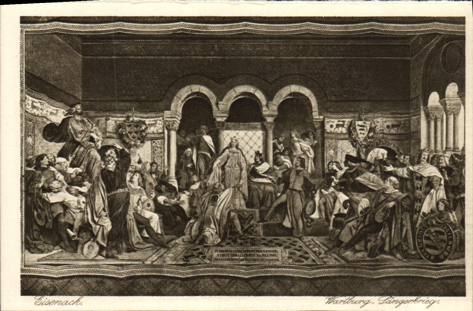 VINTAGE POSTCARD Eisenach Wartburg