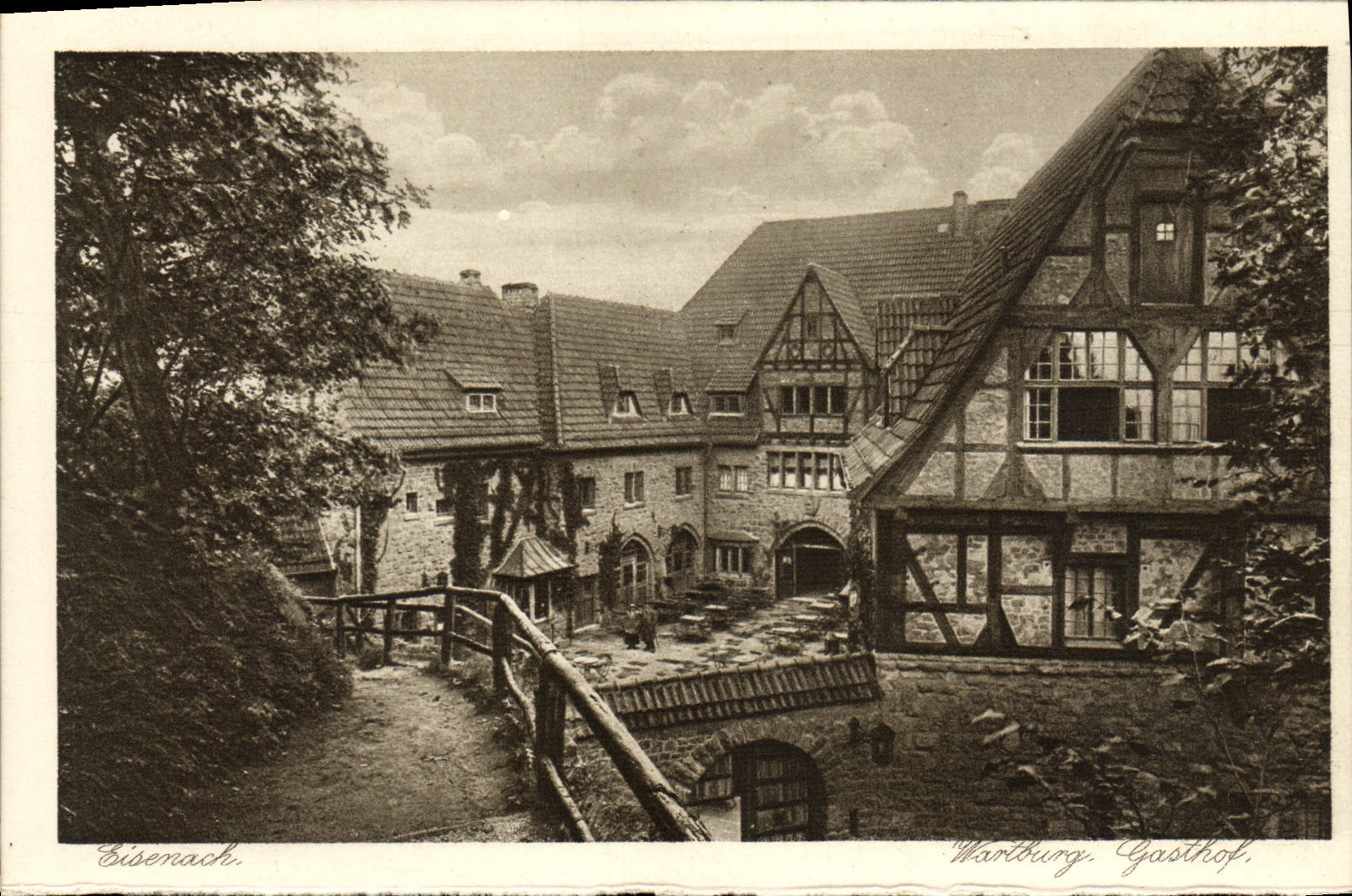 VINTAGE POSTCARD Eisenach Wartburg Gasthof